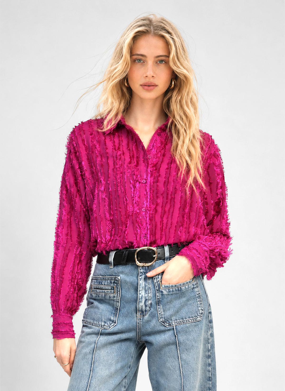 SOPHENA SHIRT, burgundy