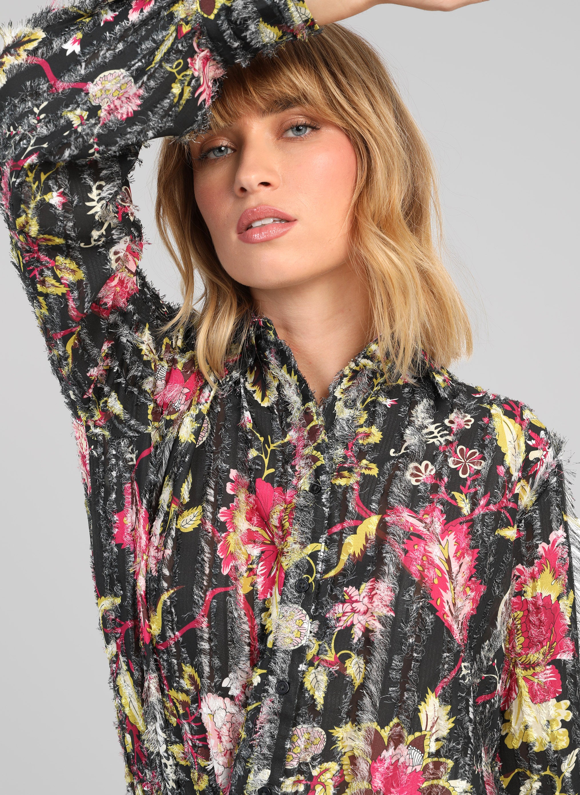 CHEMISE SOPHIKA jasione noir