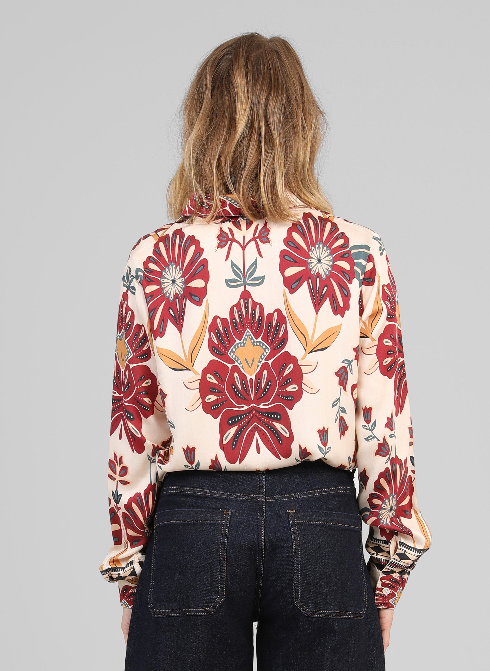 CHEMISE SOTILIANE tulipa ecru