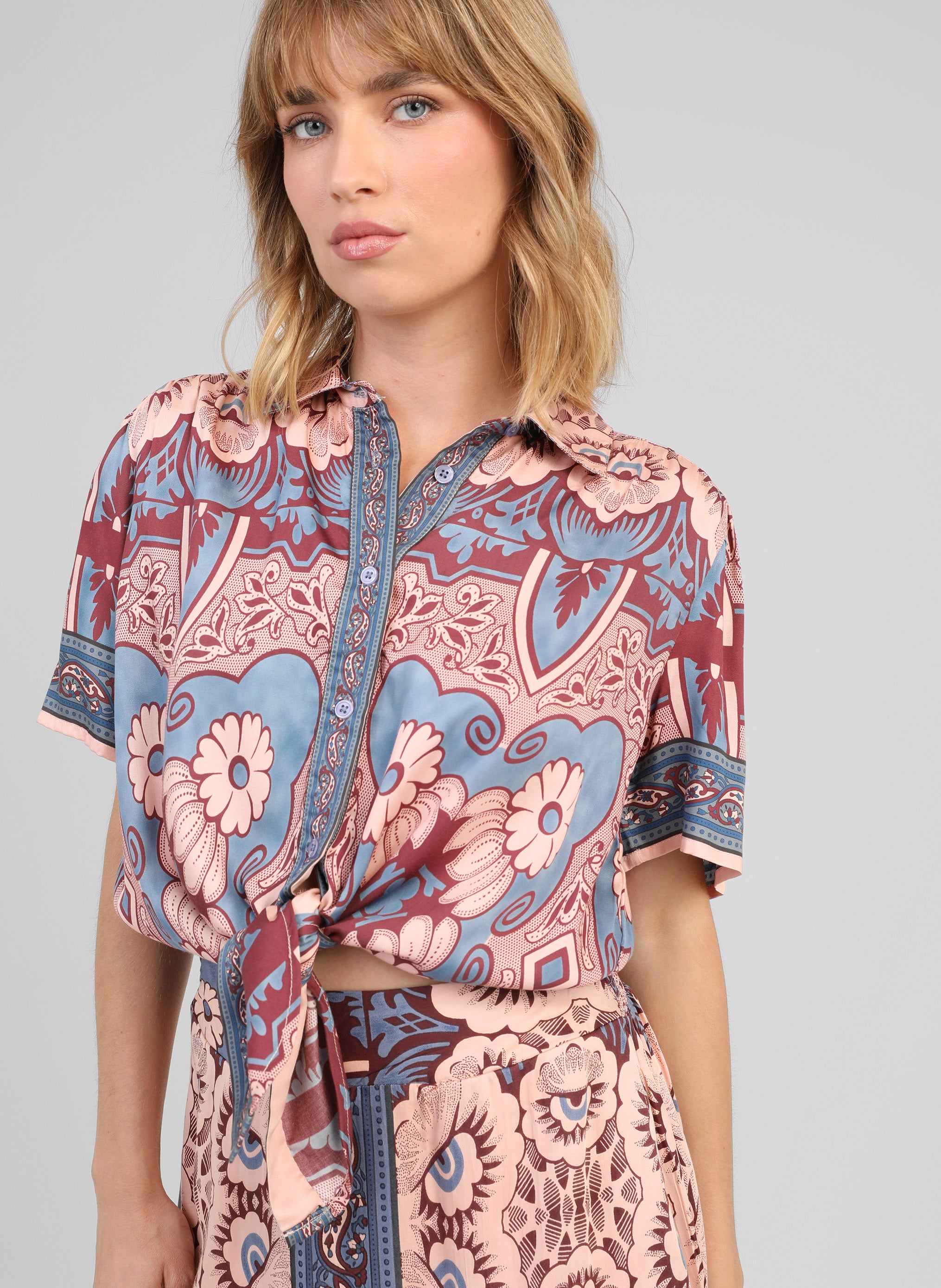 CHEMISE SUZANIE vitali bleu