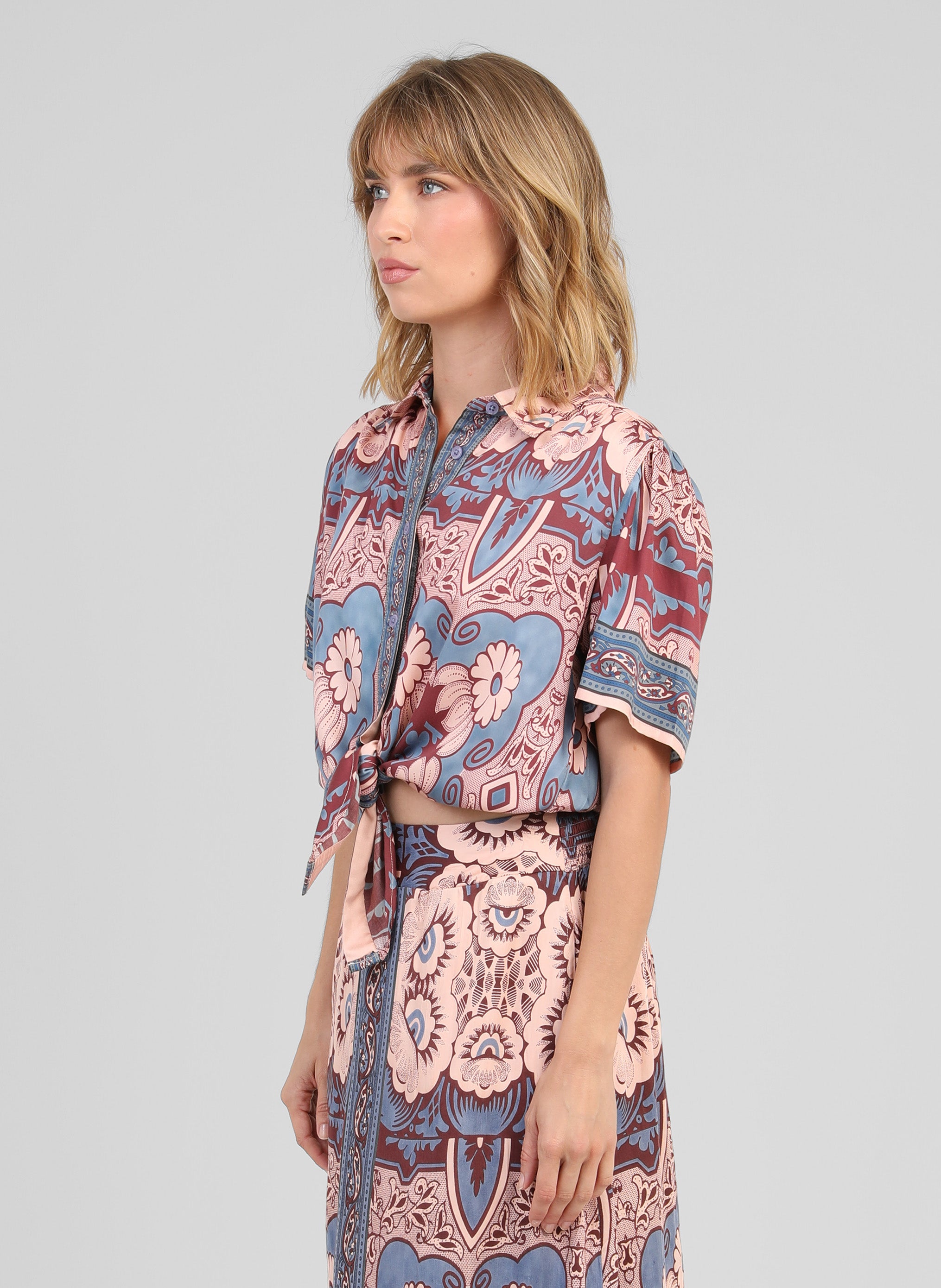 CHEMISE SUZANIE vitali bleu