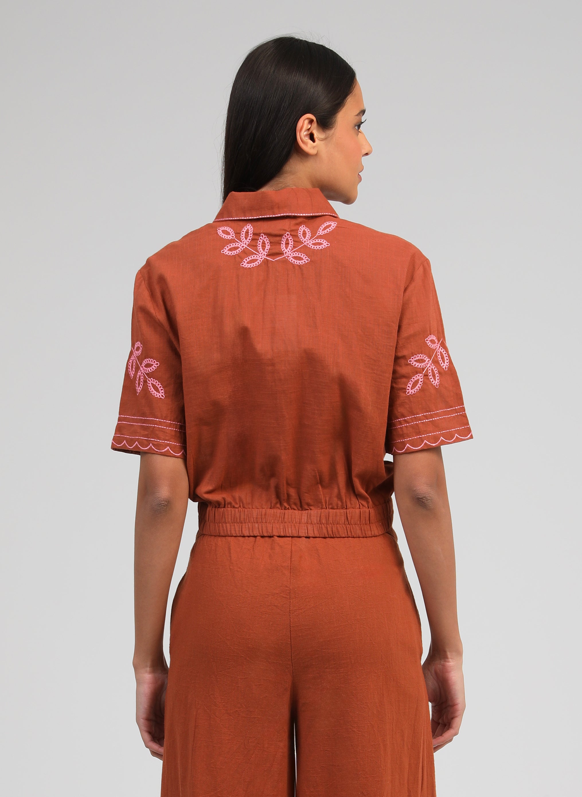 CHEMISE SILONA caramel