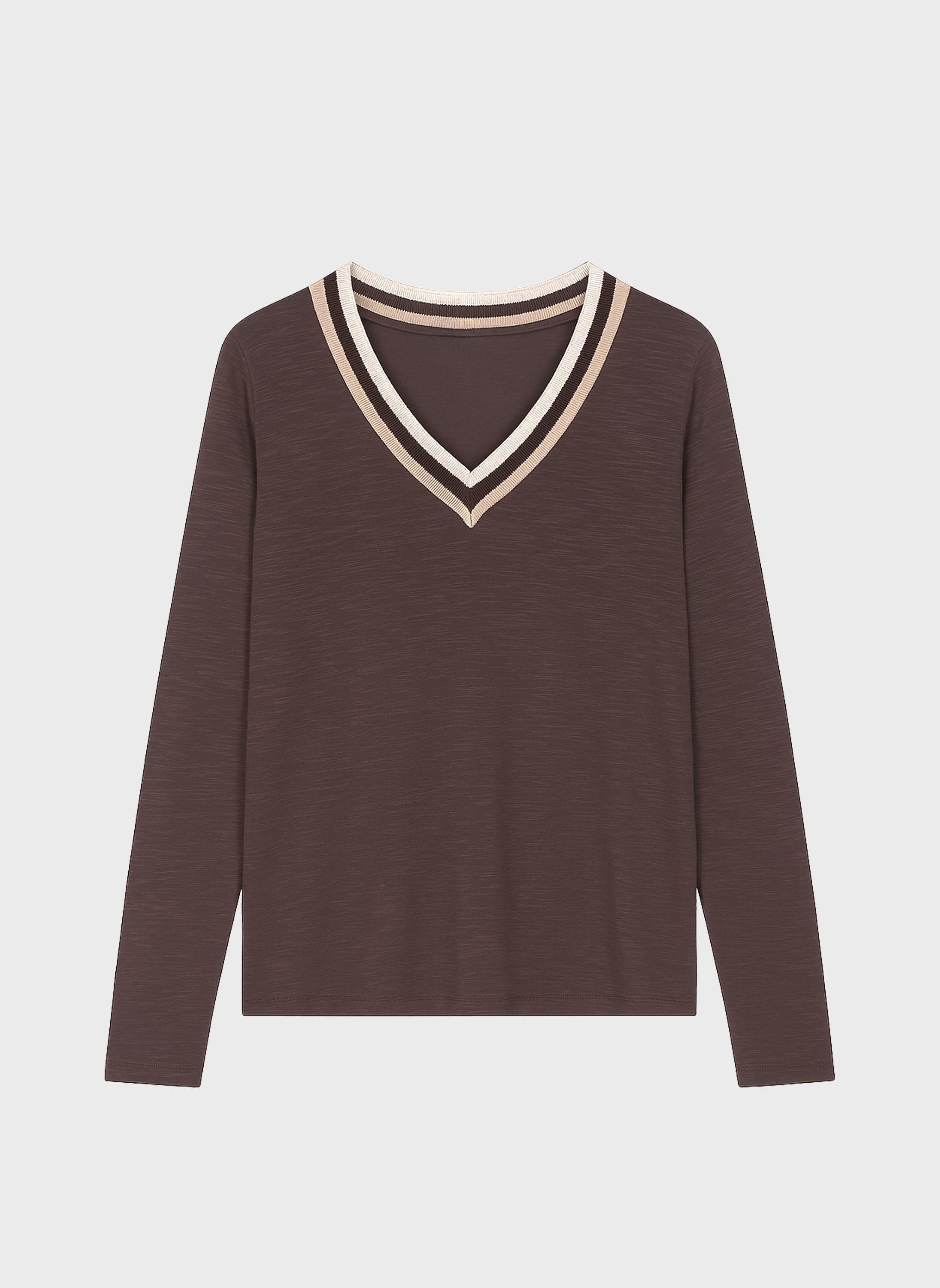 T-SHIRT TONGALI chocolat