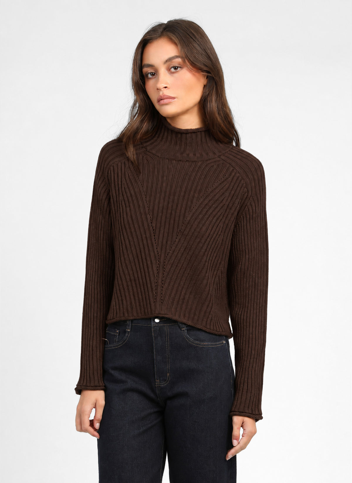 PULL VERTIGO marron