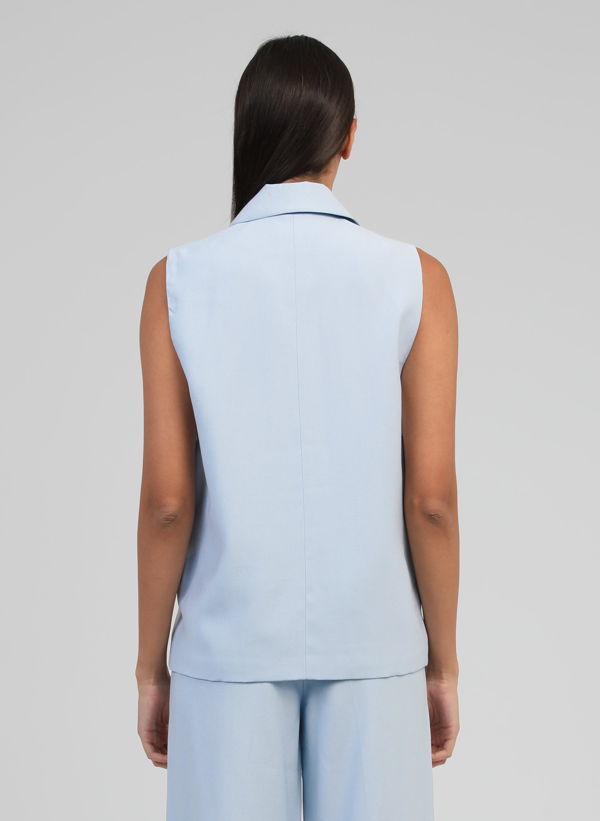 VESTE SANS MANCHES ZAKARITA ciel