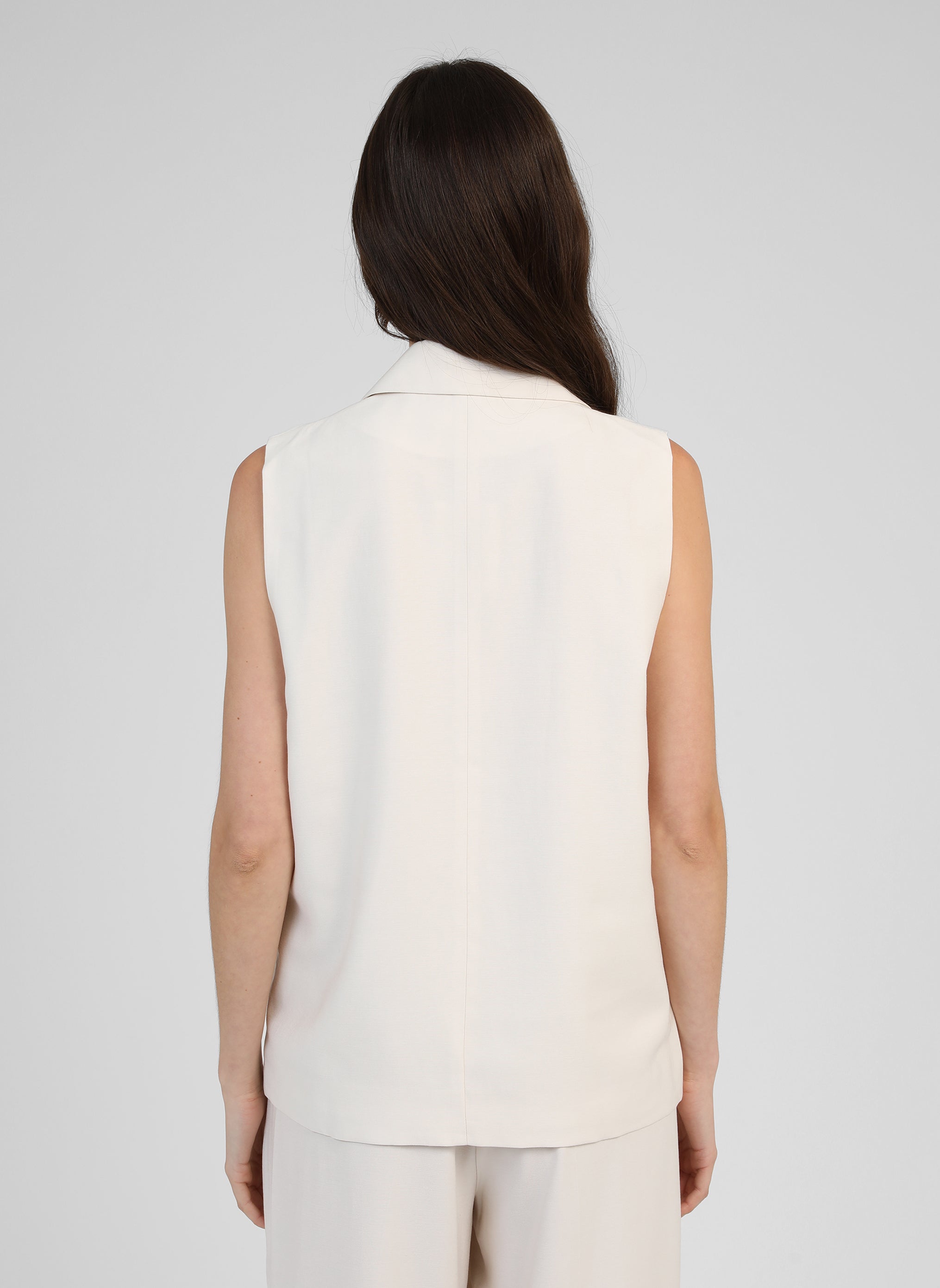 VESTE SANS MANCHES ZAKARITA ecru