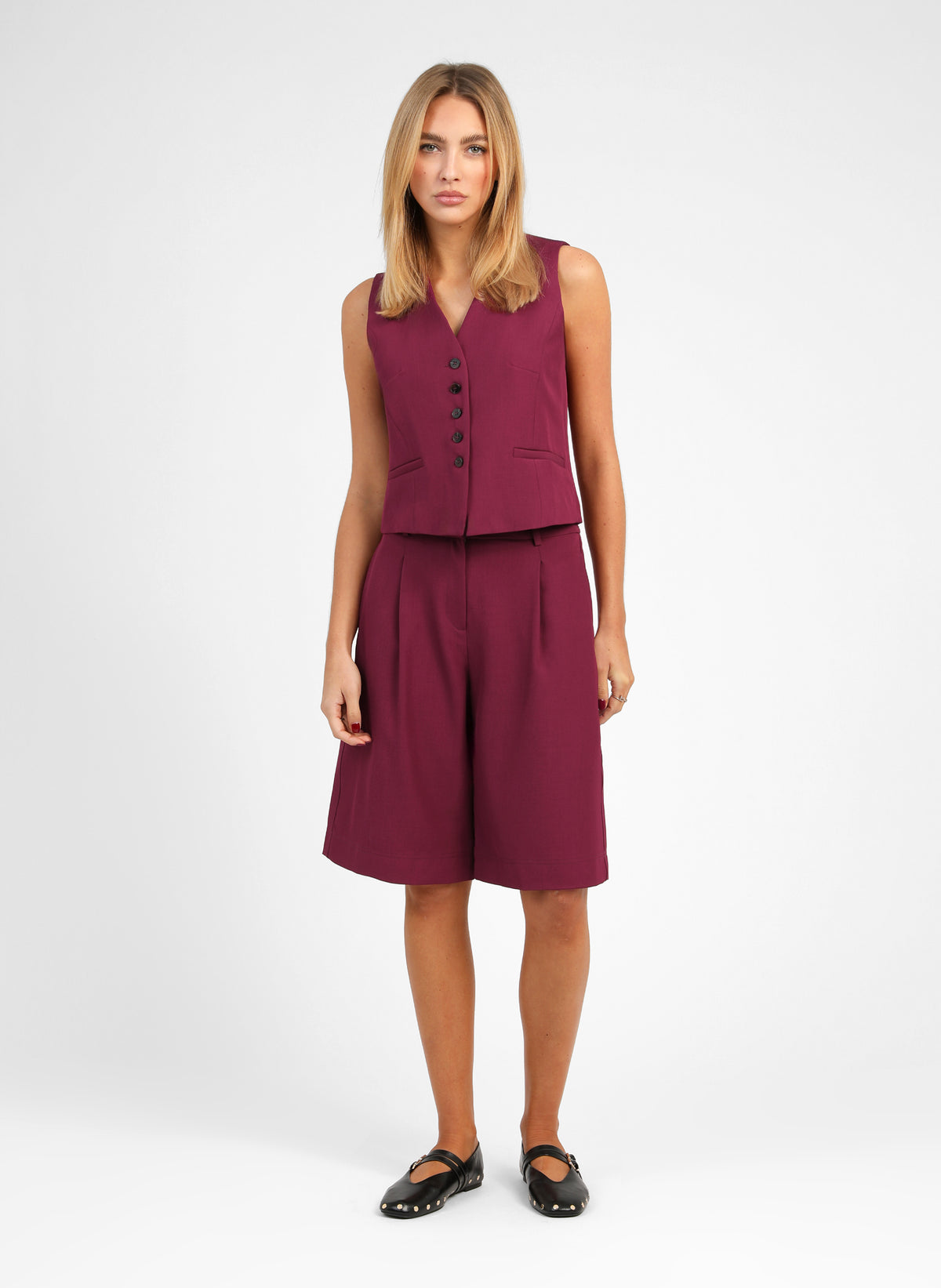POZITA Bermuda Shorts in Raspberry