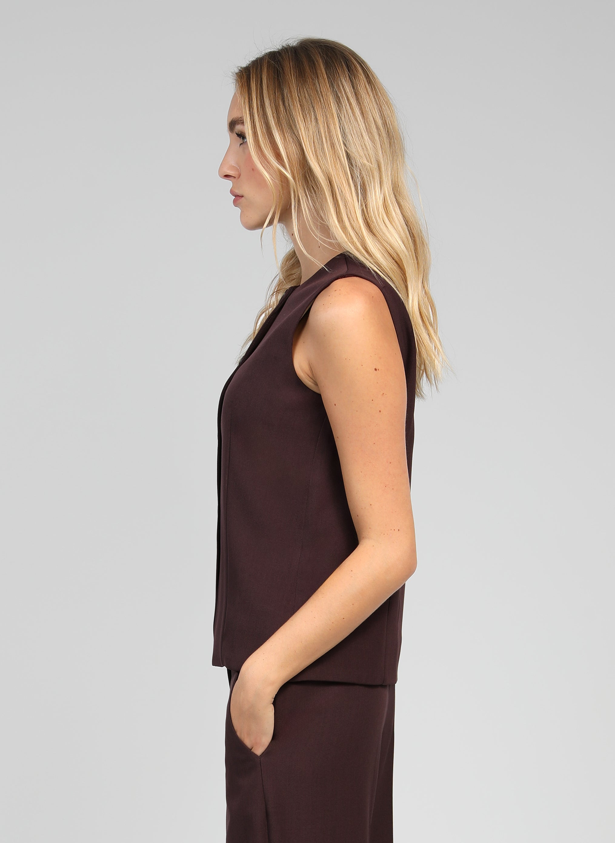 GILET DE COSTUME ZOLA wine