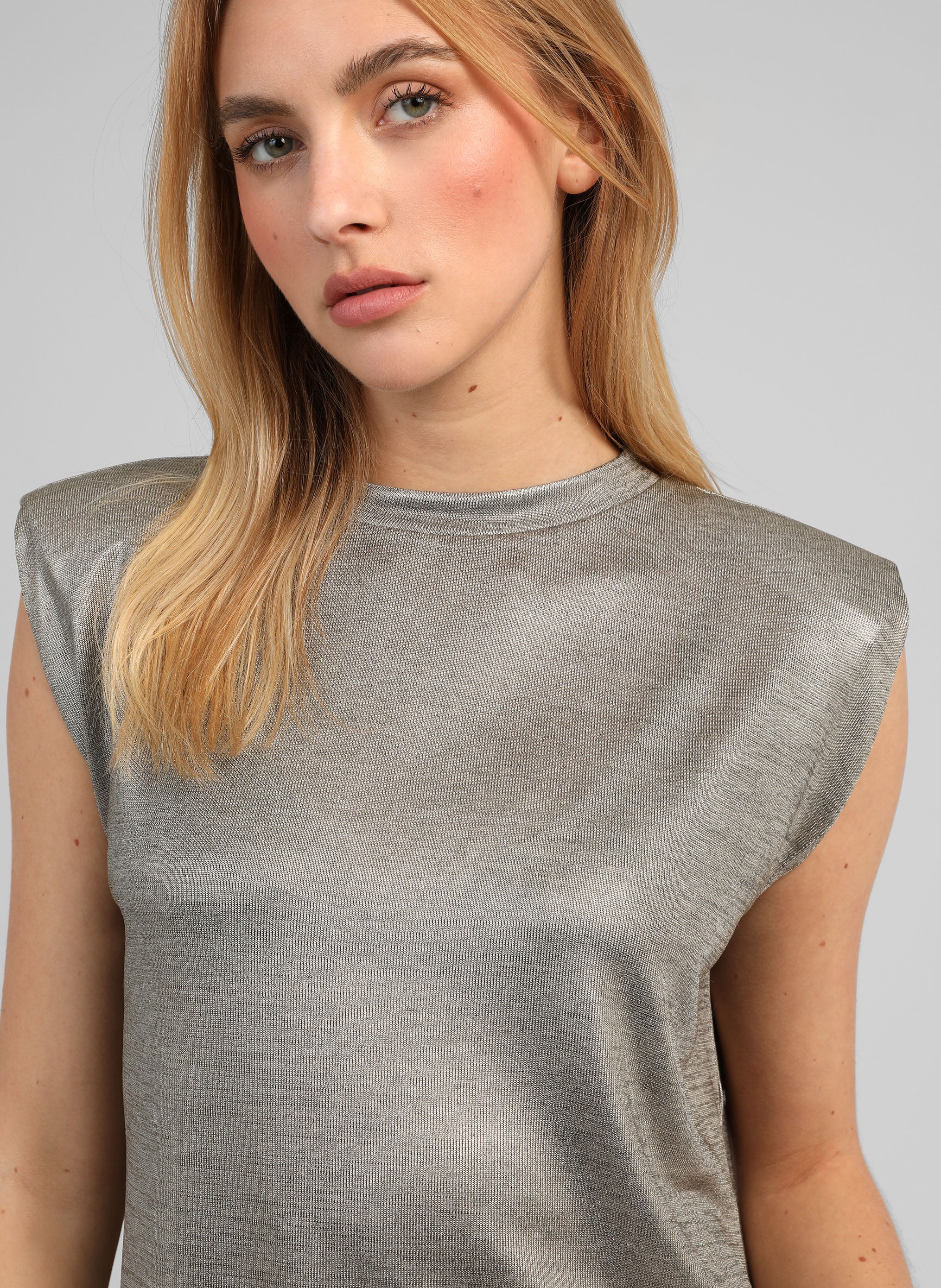 T-SHIRT AFLANY silver
