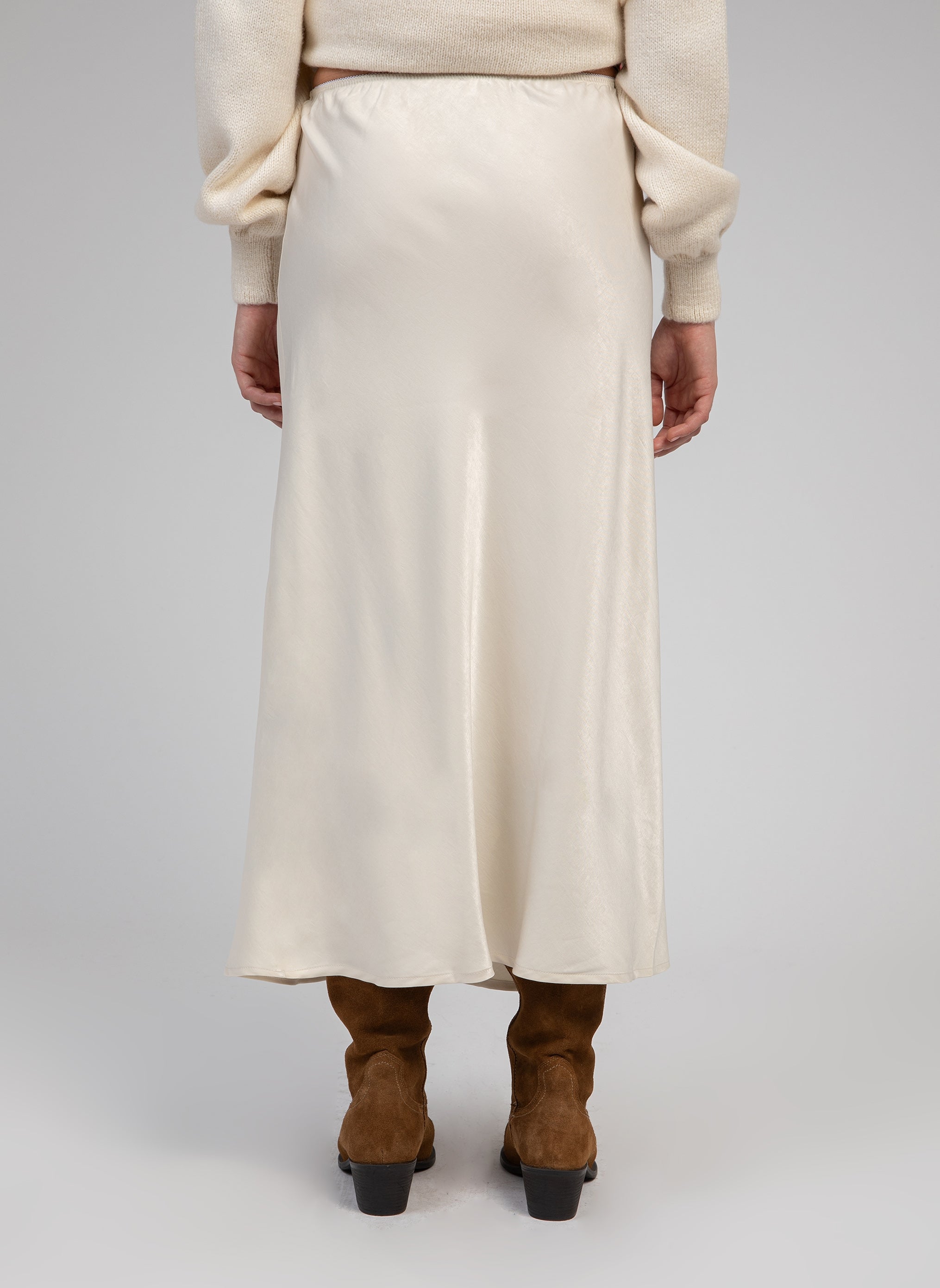 FALDA GALVINA MIDI crudo