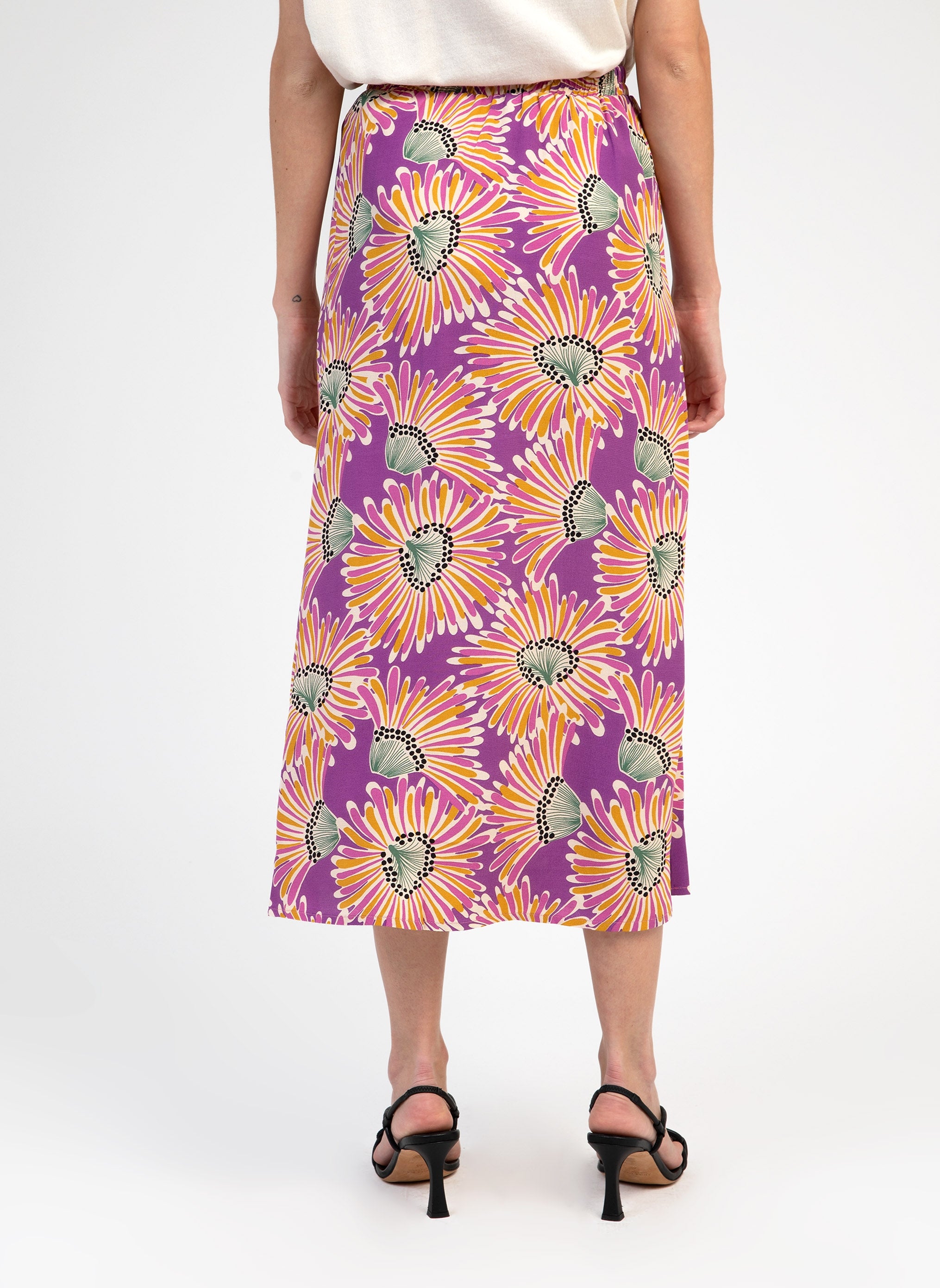 GARILO belize purple midi skirt