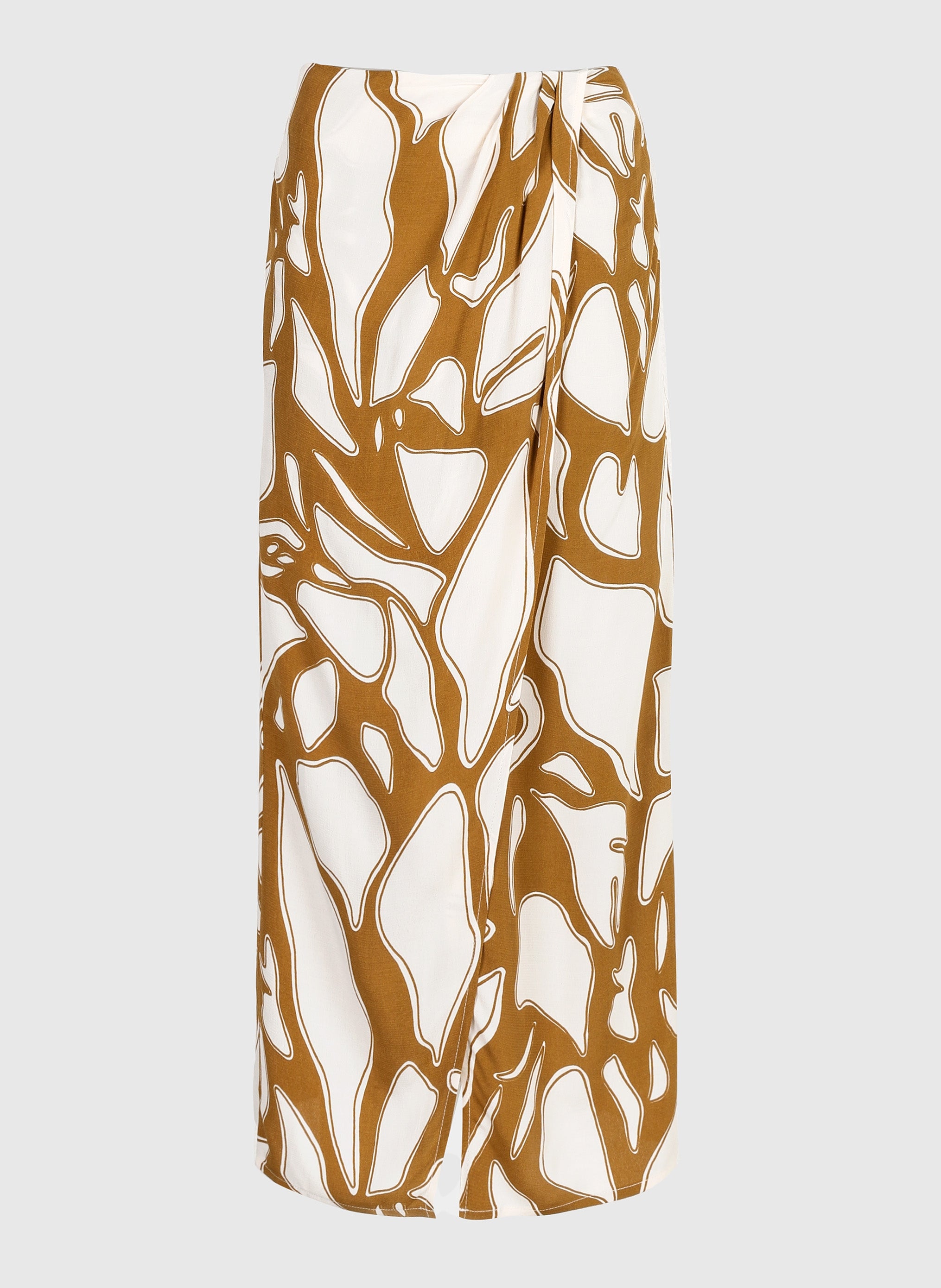 GERIC LONG SKIRT olive flame