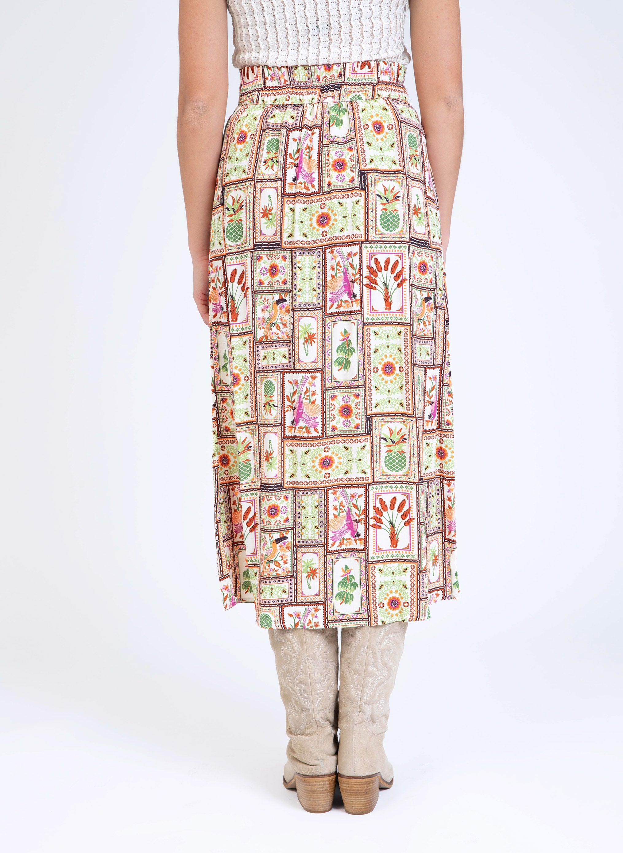 JUPE MIDI GINALOU jakarta vert