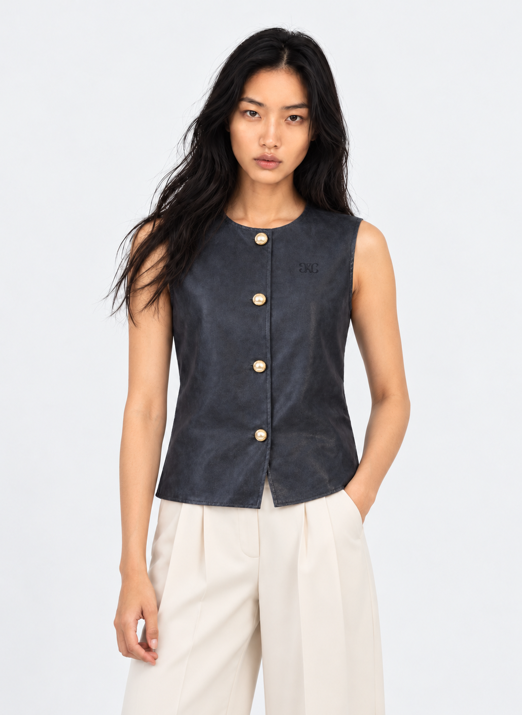 VESTE SANS MANCHES HULIA marine