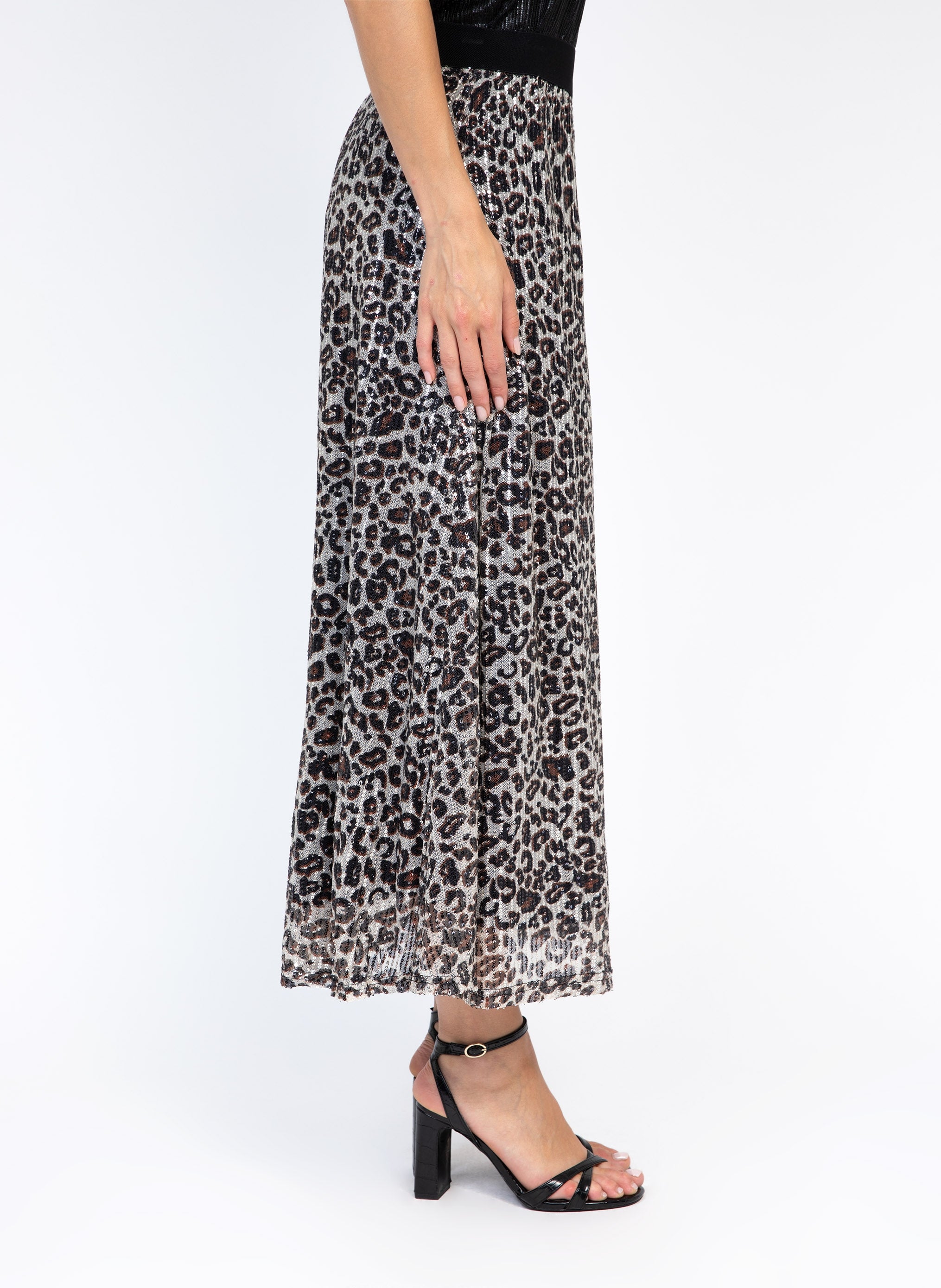 JUPE MIDI JALYS leopard