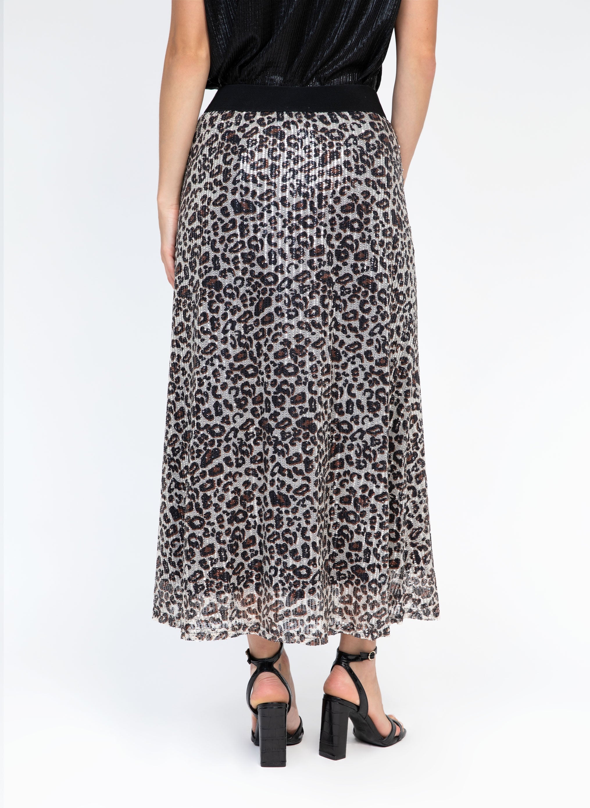JUPE MIDI JALYS leopard