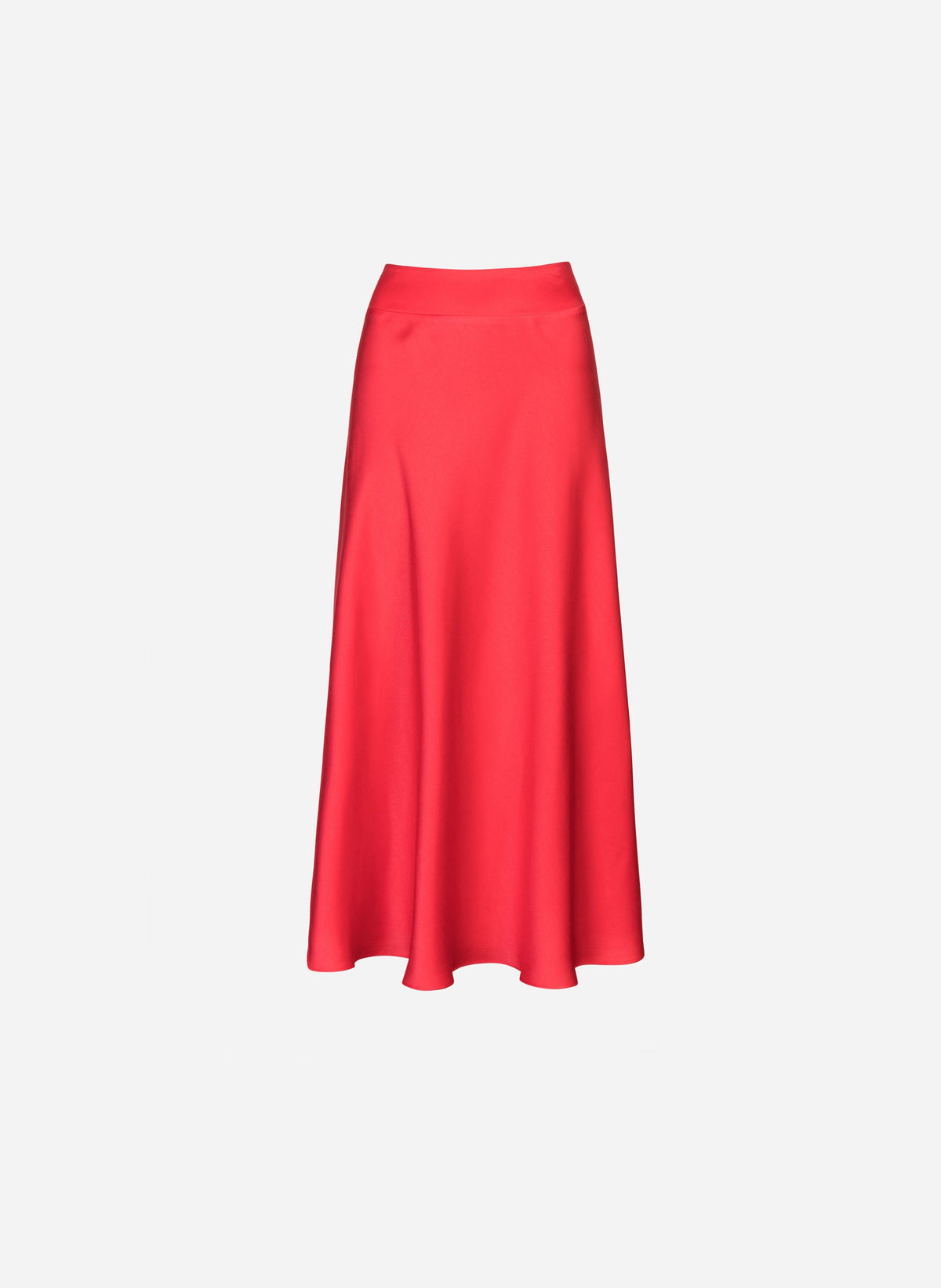 JUPE MIDI JANIALA coquelicot