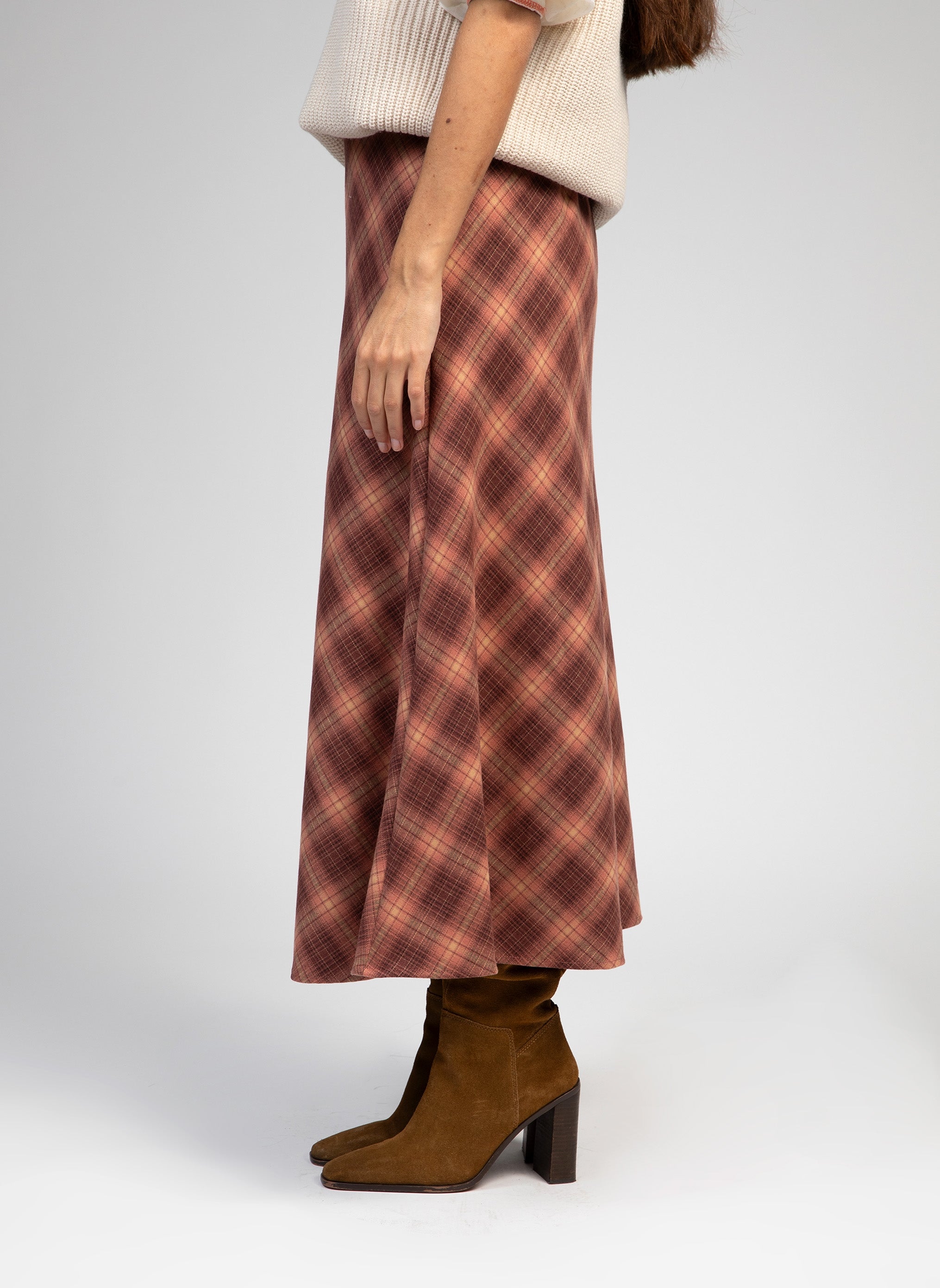 FALDA MIDI JANIAMA blush