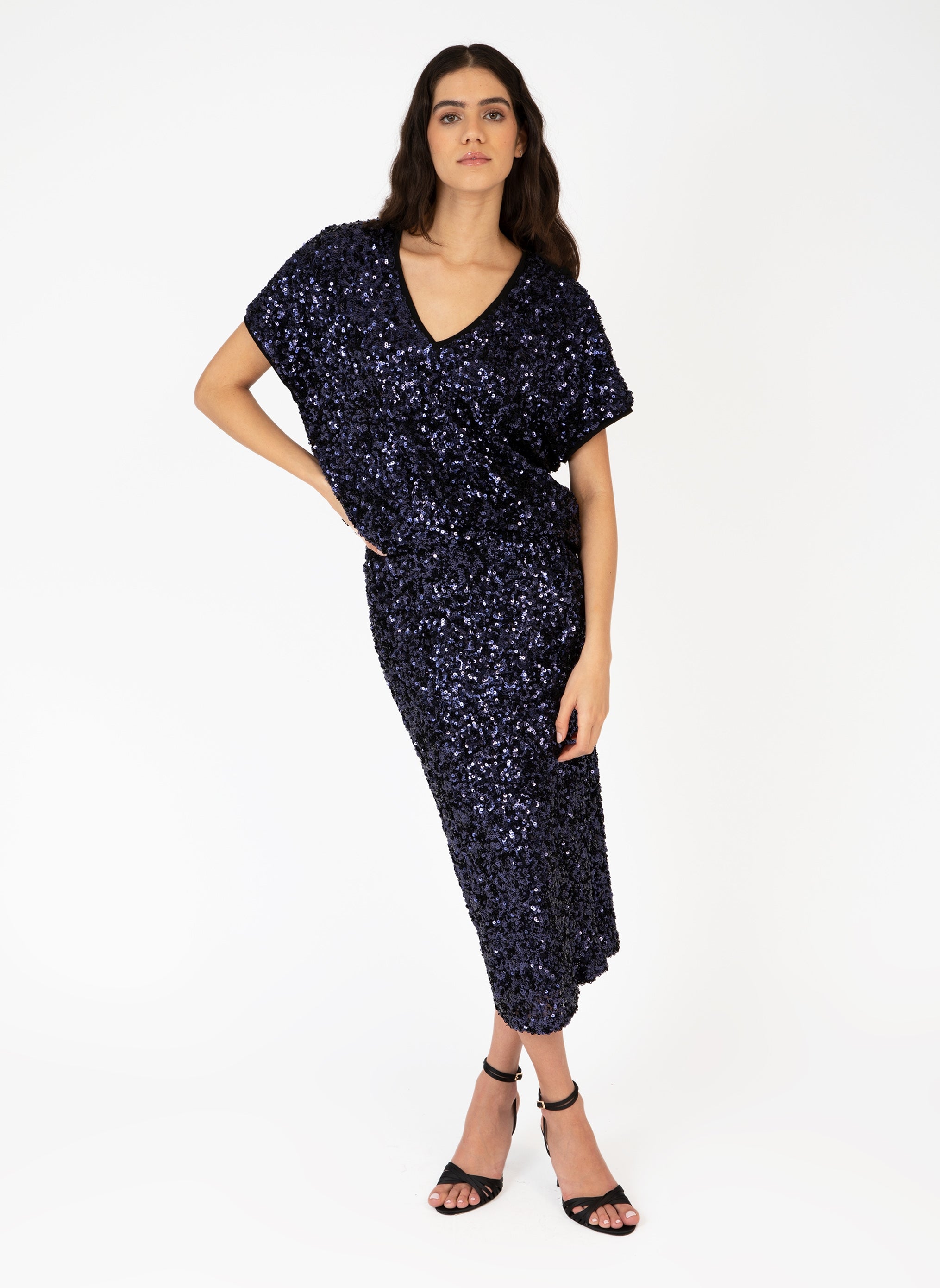 JUPE MIDI JURYFALA marine