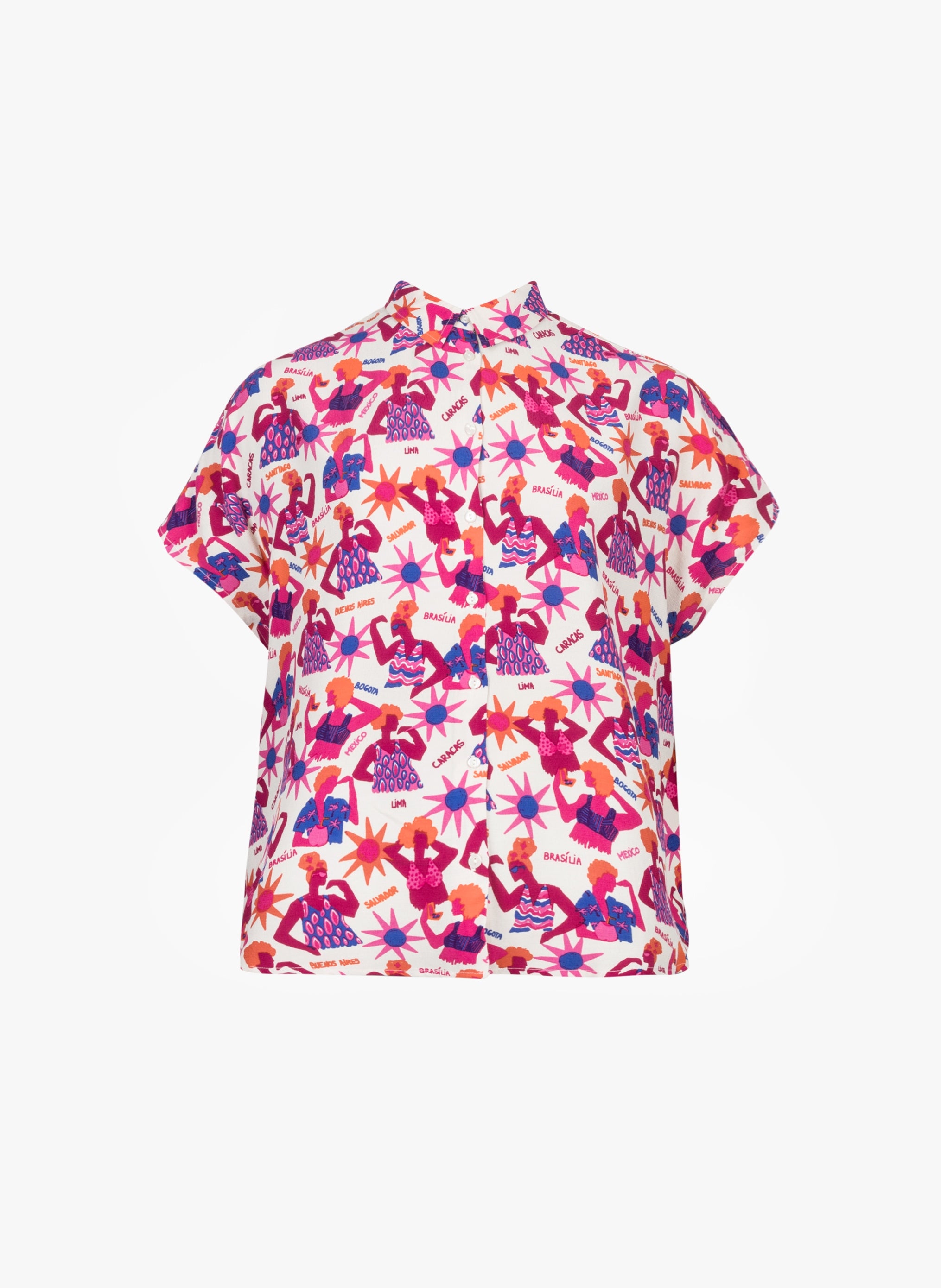 KENDRA floria ecru SHIRT