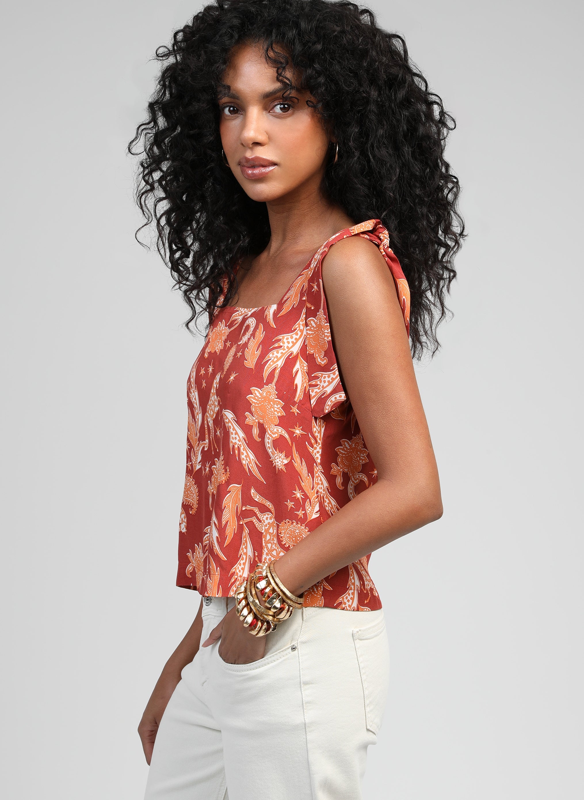 DEBARDEUR KUNO fleche terracotta