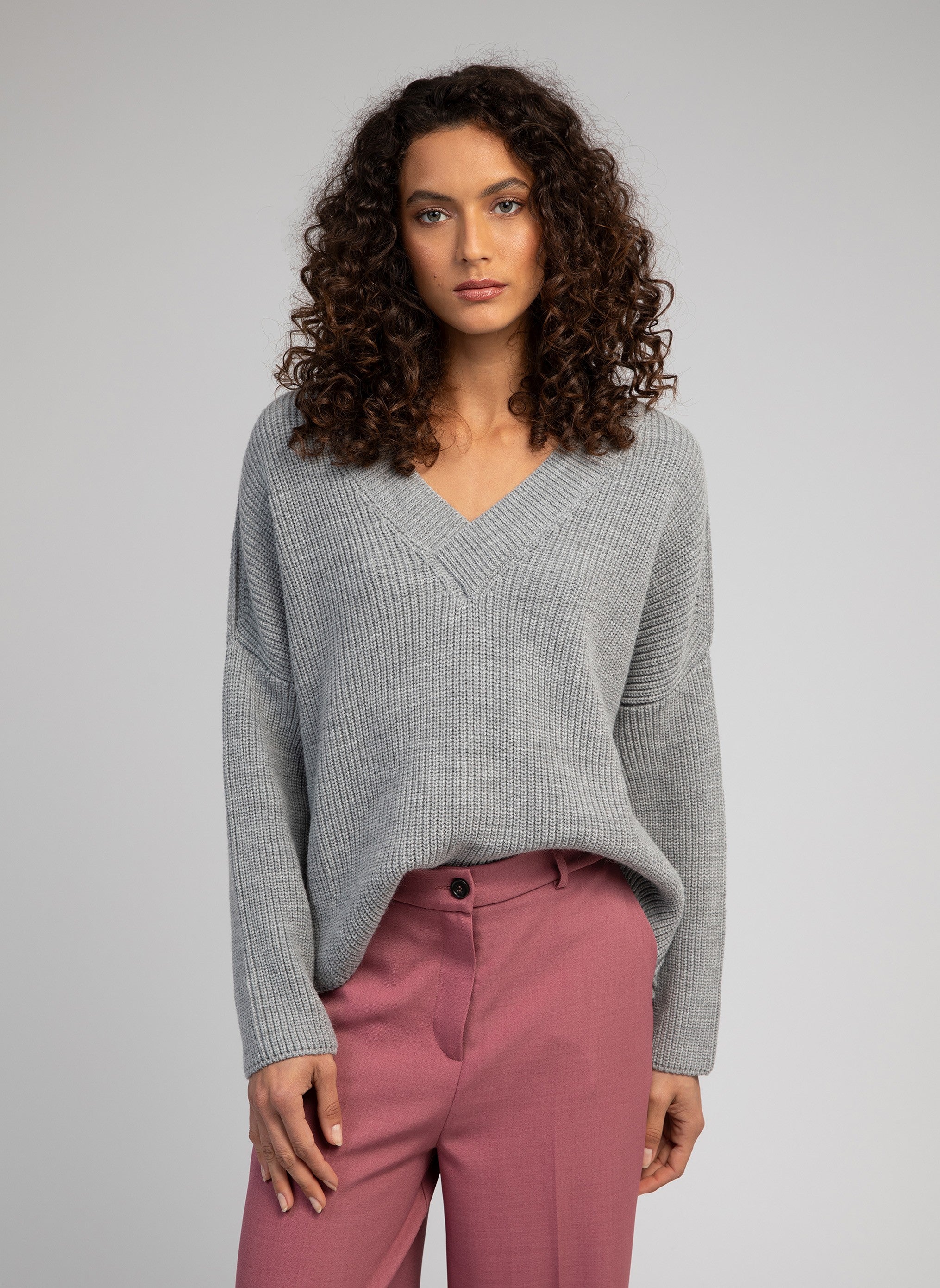PULL LADEMETER gris chine