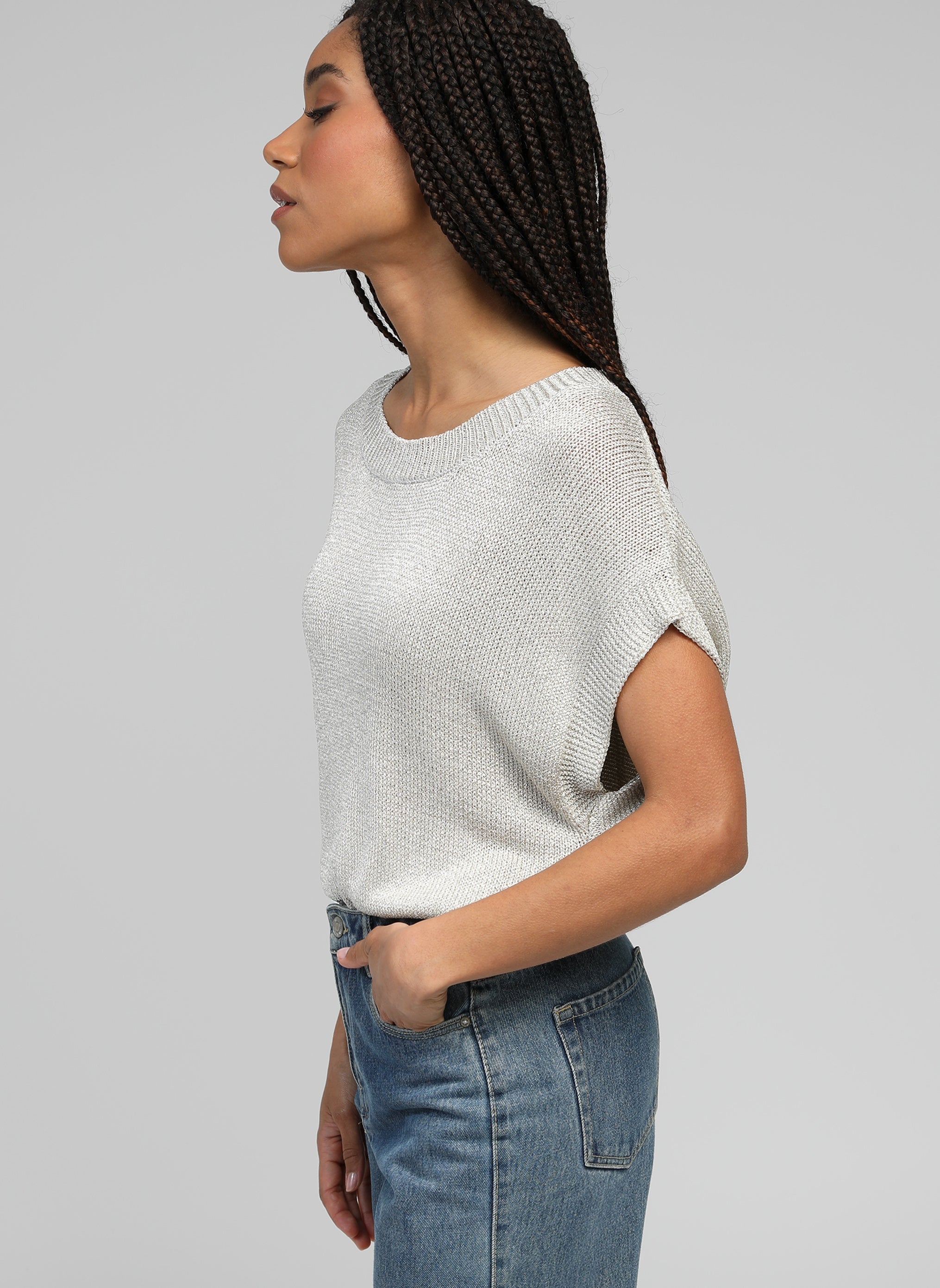 PULL LAMELBA or blanc