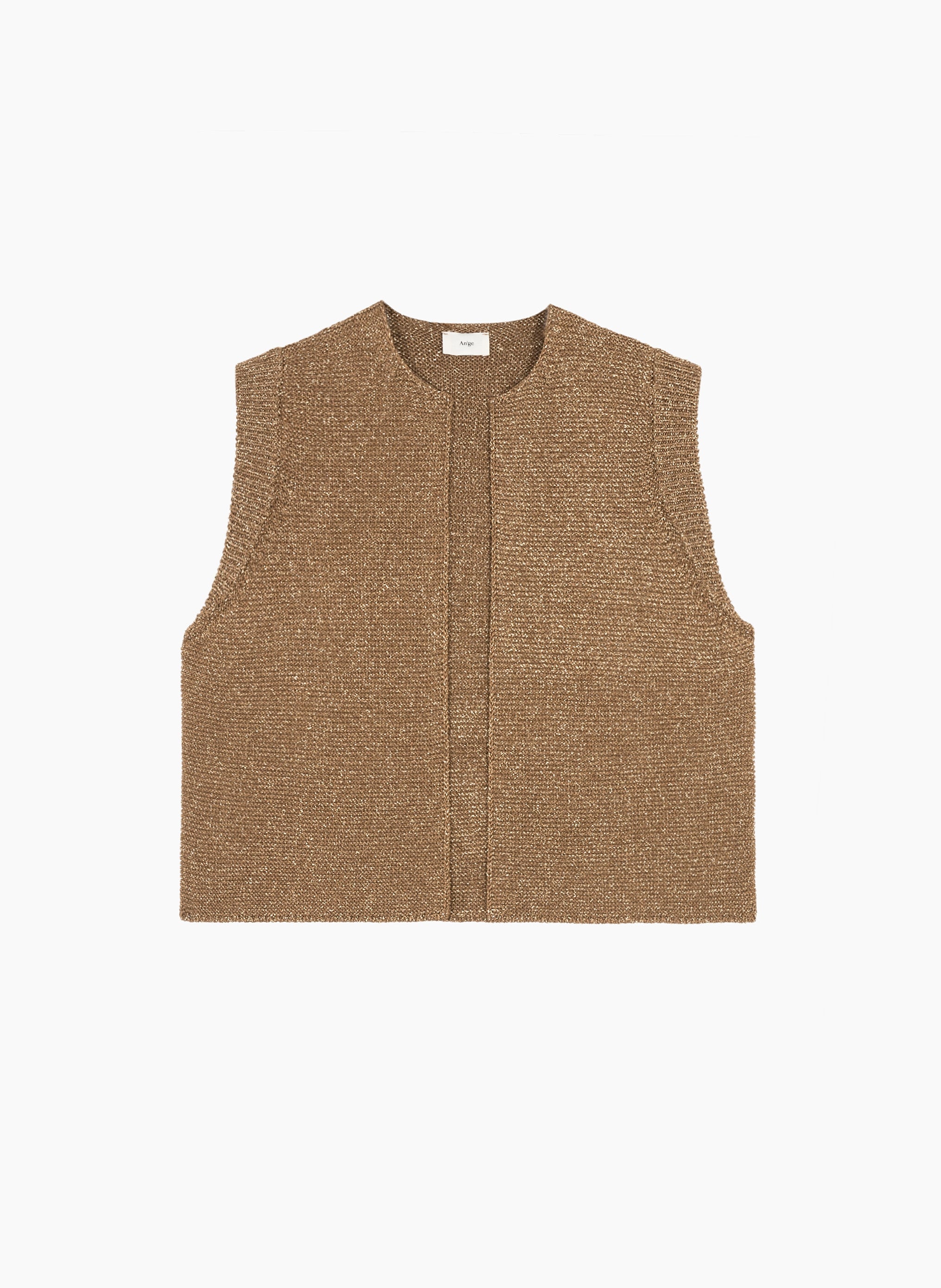 CARDIGAN SANS MANCHE LEGAYA bronze