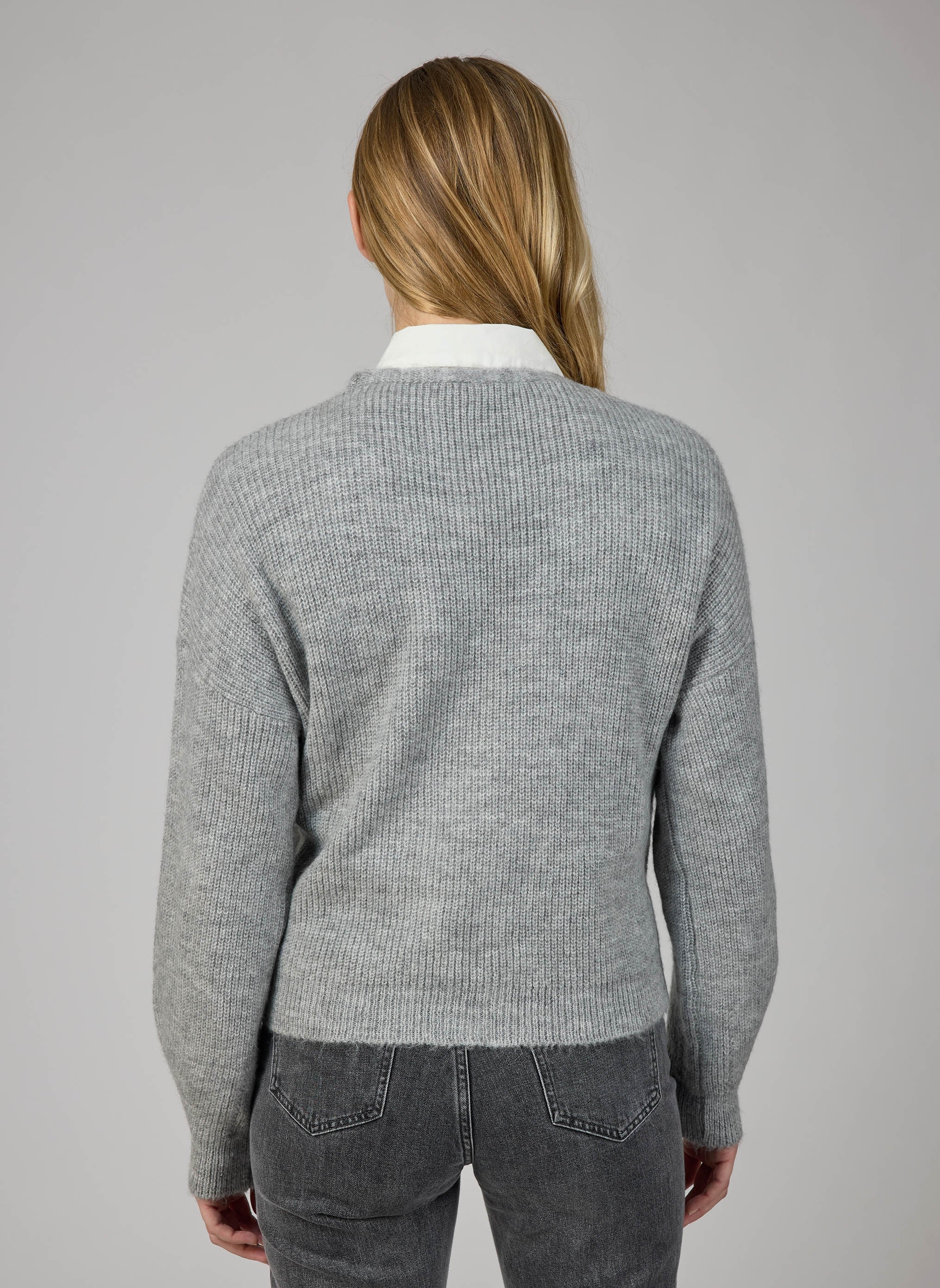 CARDIGAN LENINONA gris chine