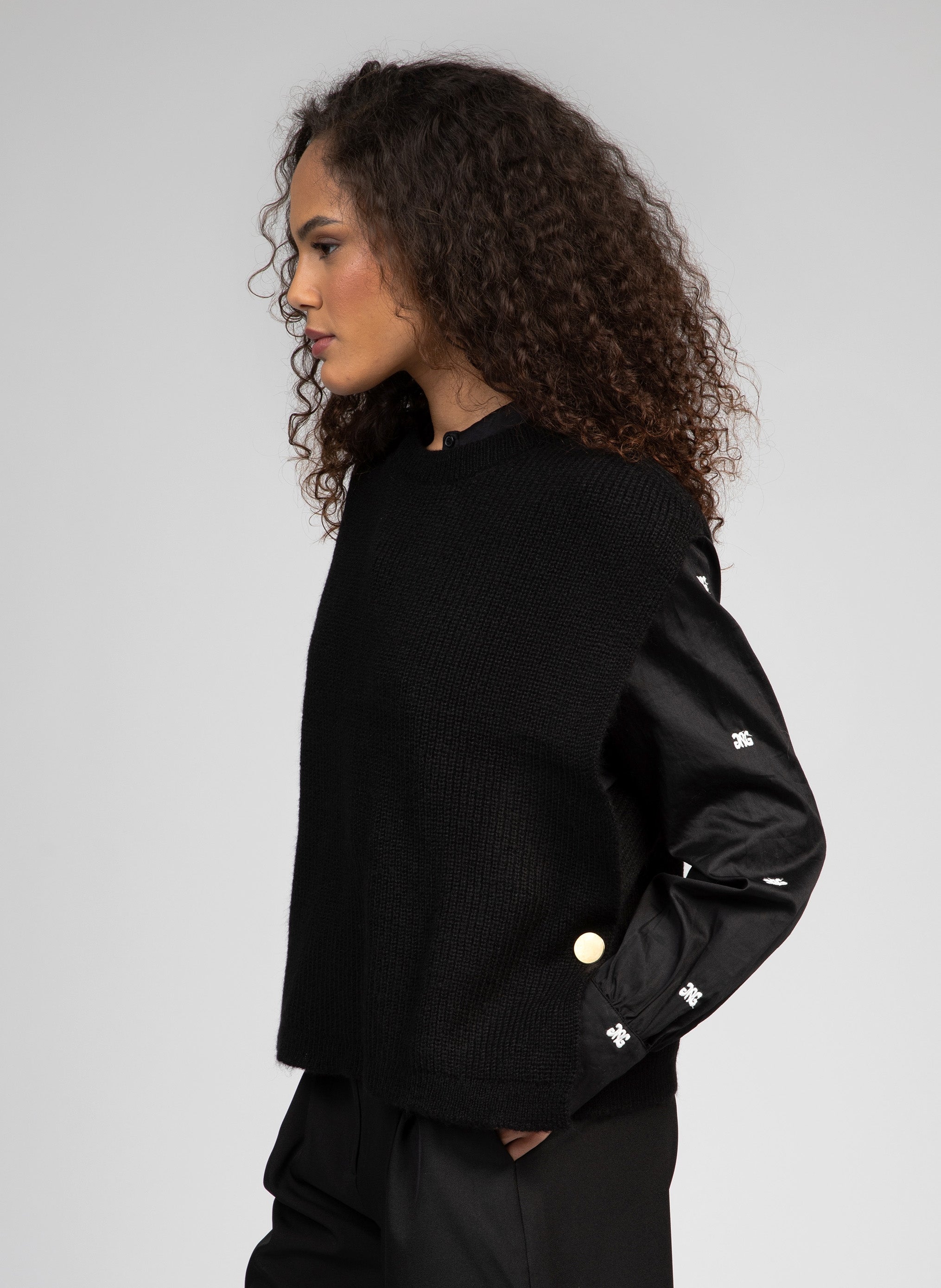 PULL LOANNE noir