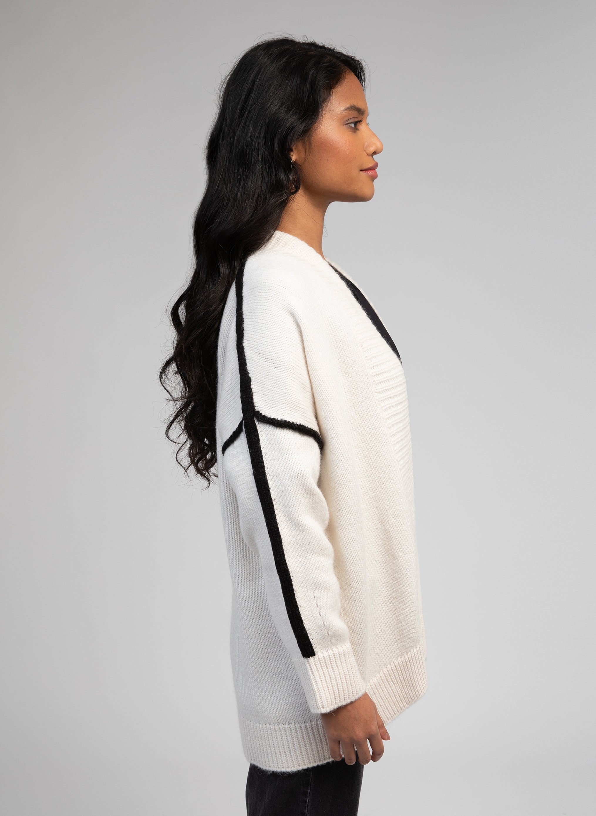 CARDIGAN LOURANOS off white