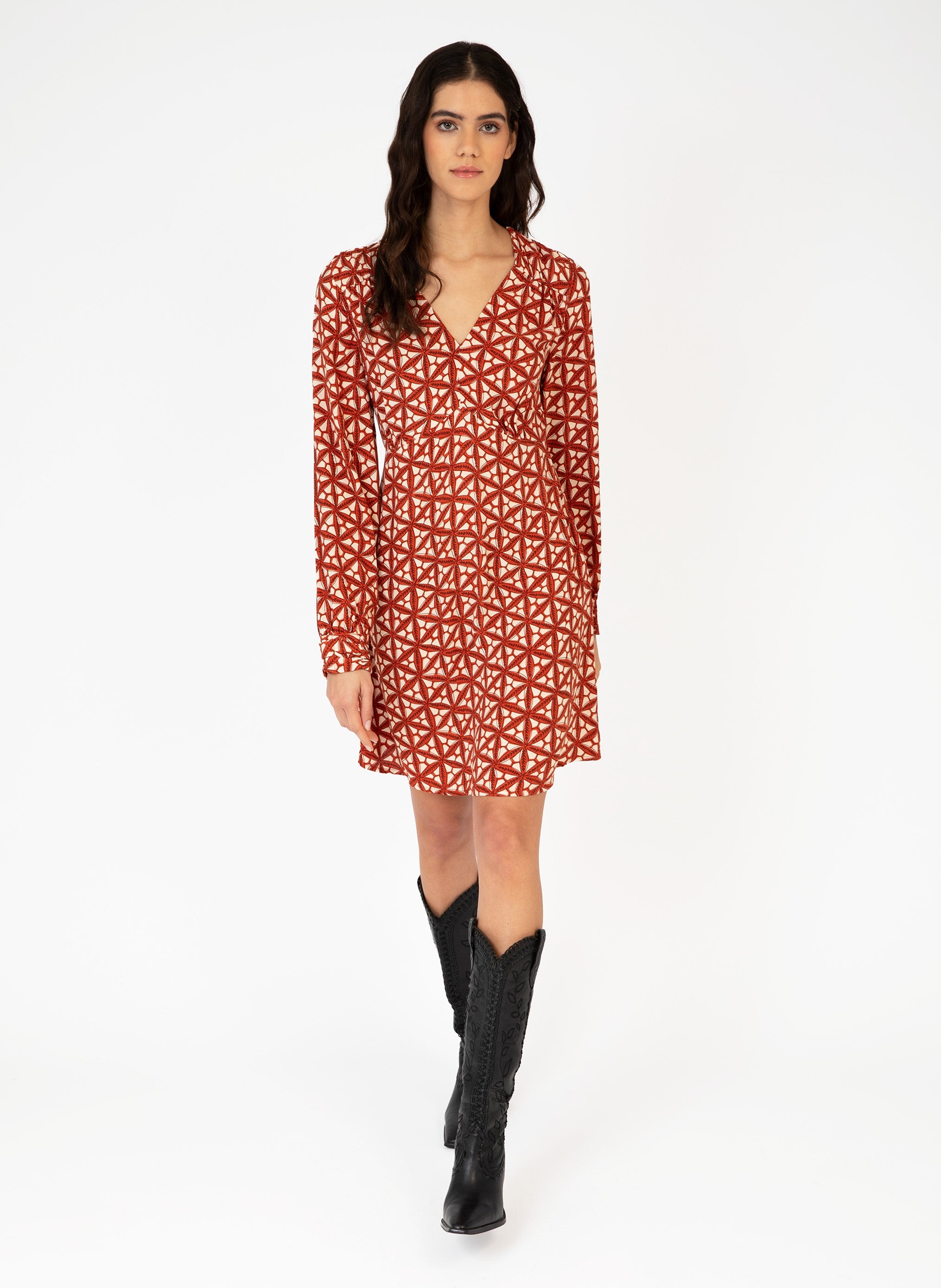 ROBE COURTE MALABANY badiane caramel