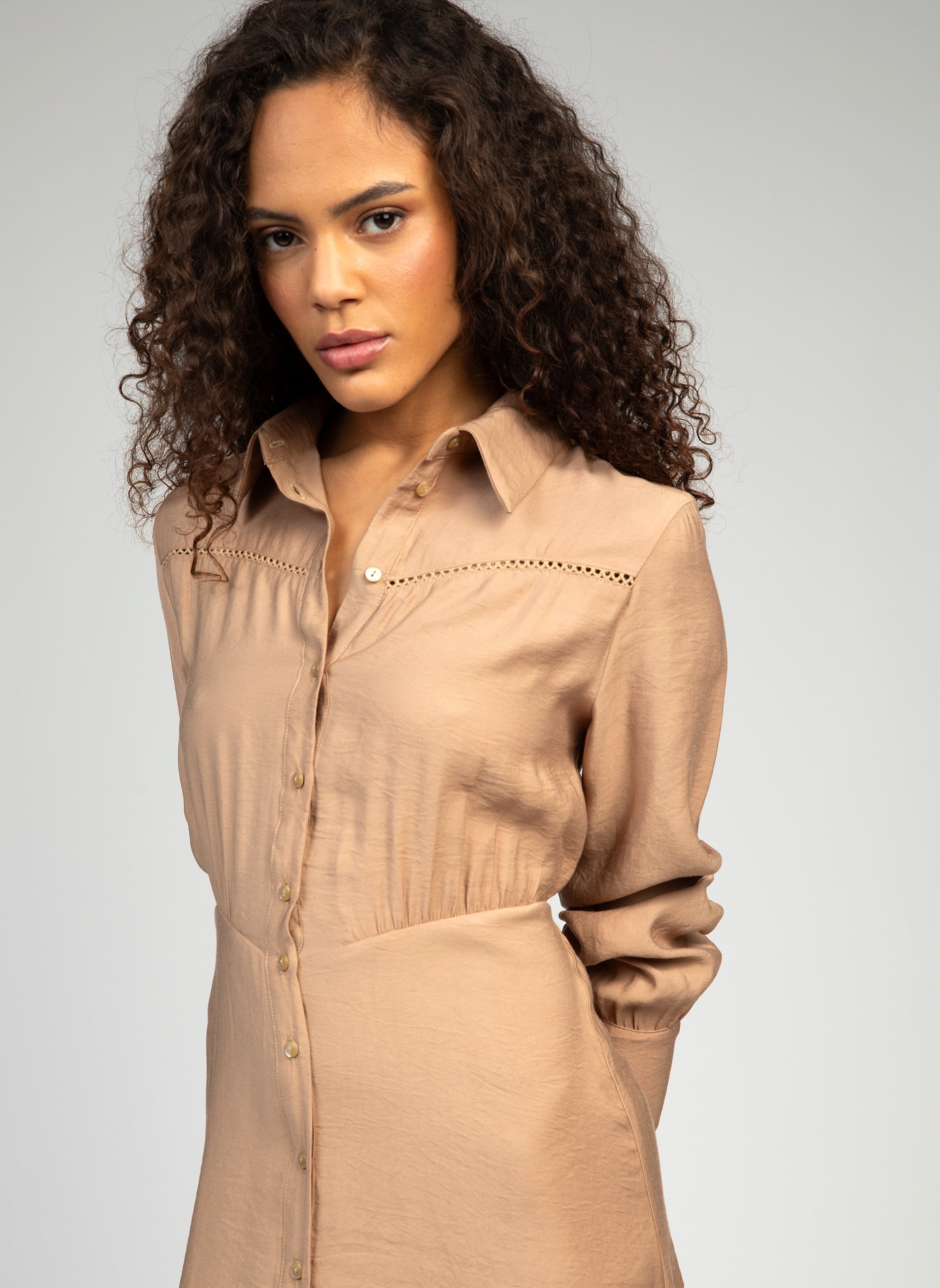 LONG DRESS MARBARA hazelnut