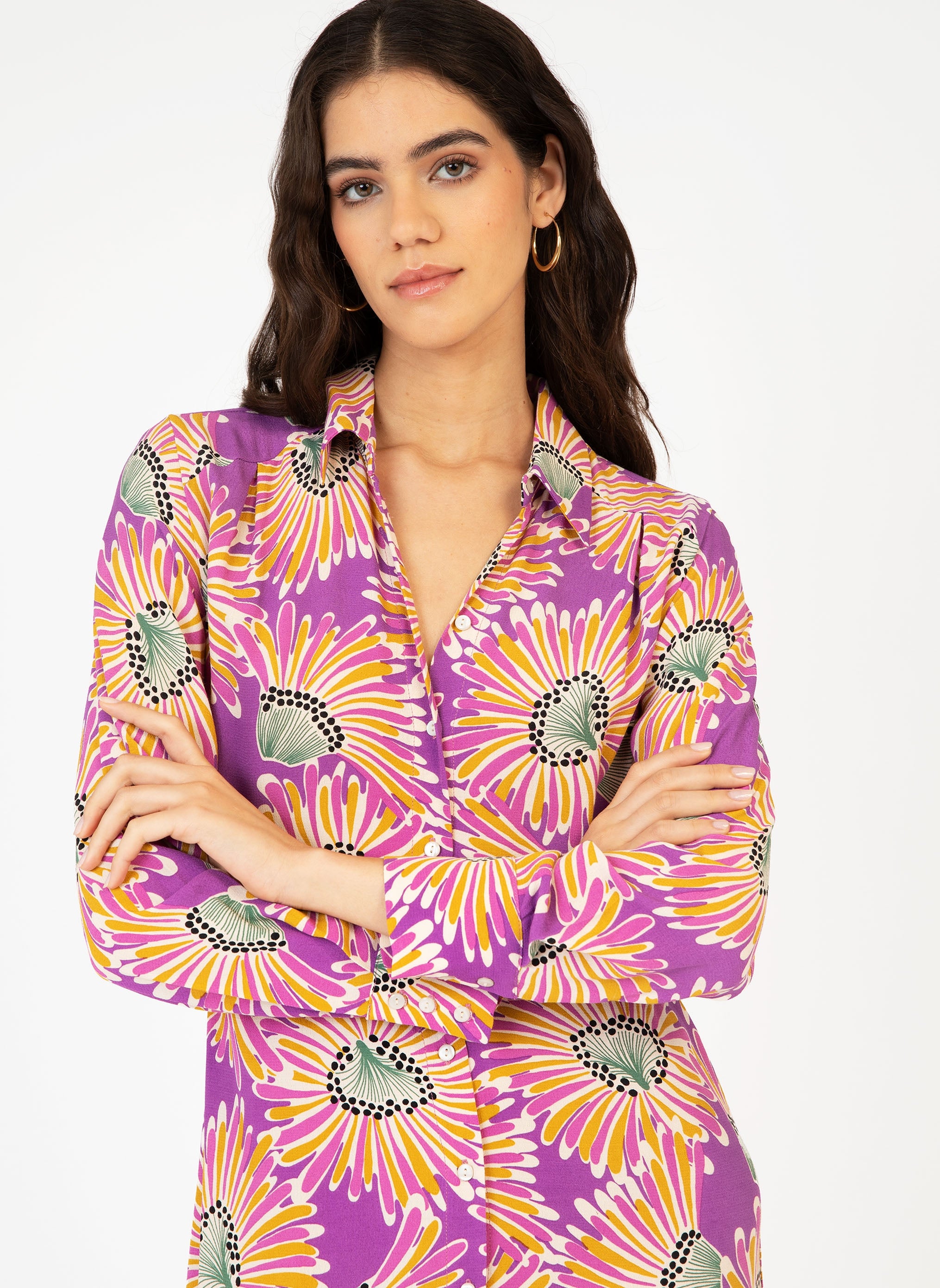 vestido midi violeta belize