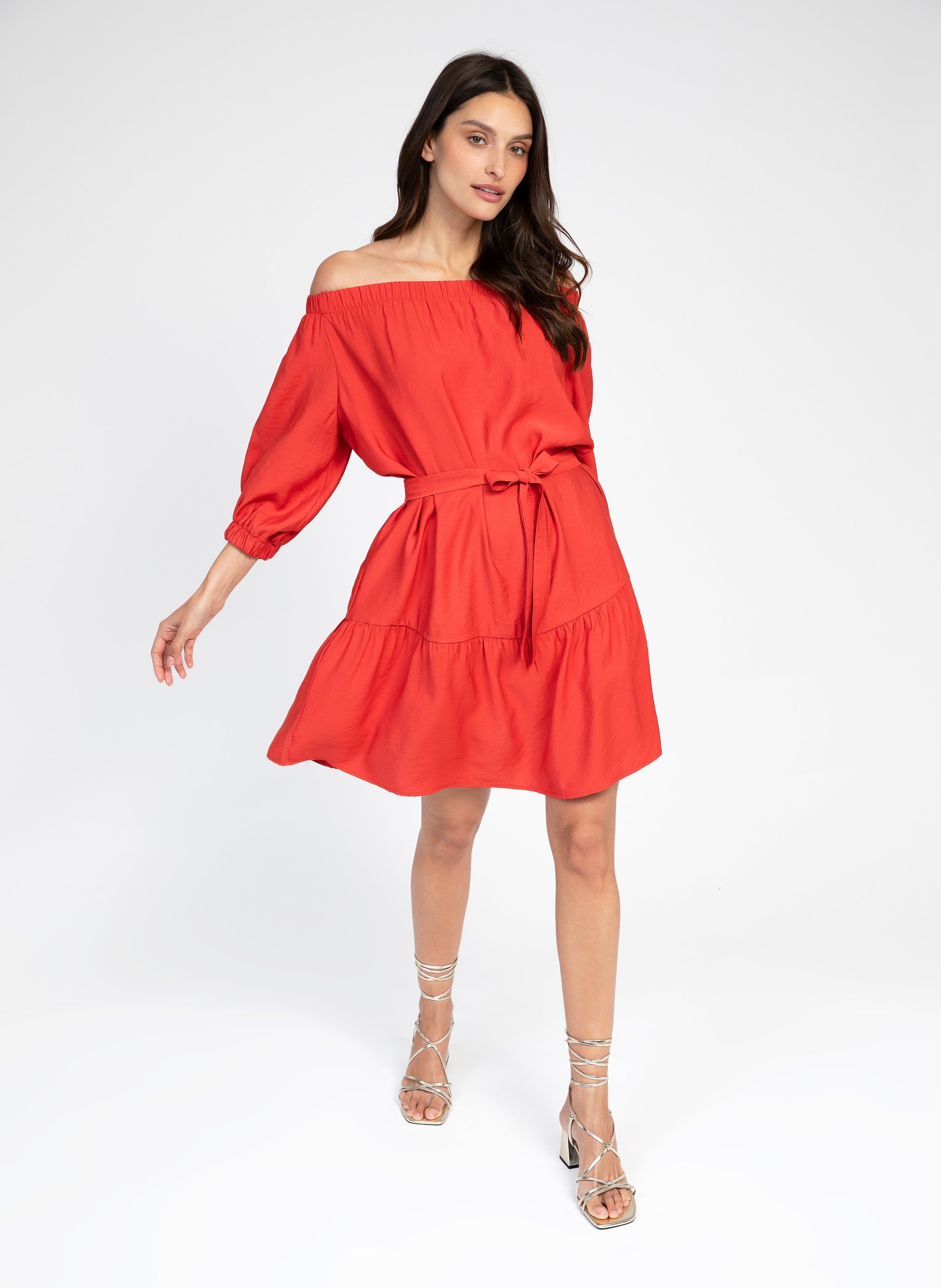 SHORT DRESS MARYSE paprika