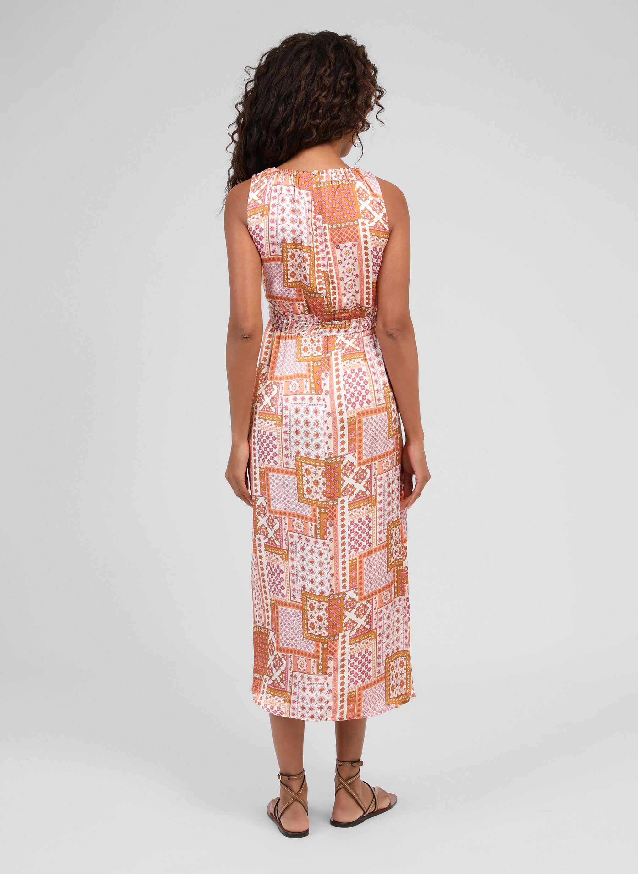 ROBE MIDI MILHAN patchila ocre