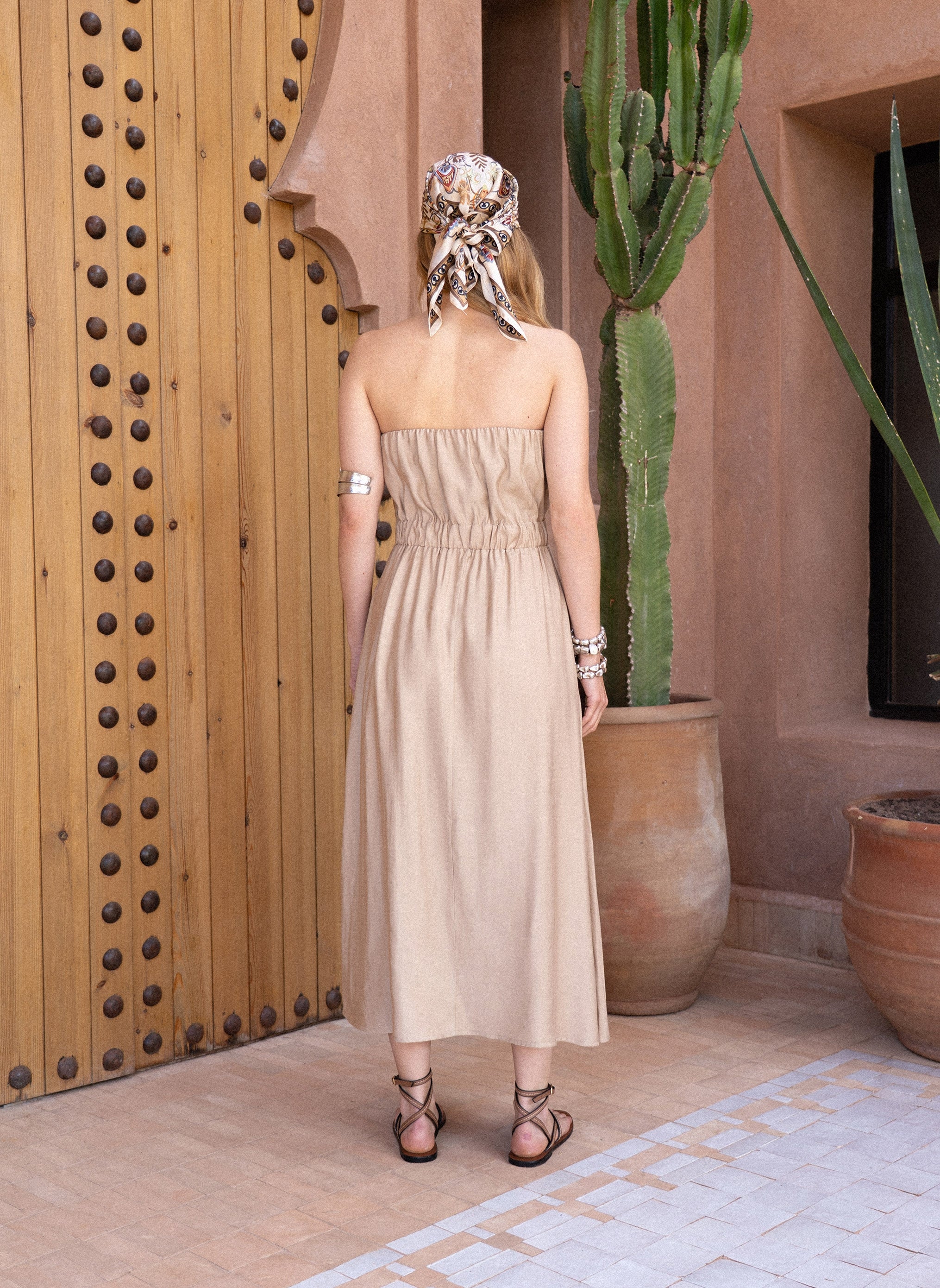 ROBE LONGUE MILIKA beige