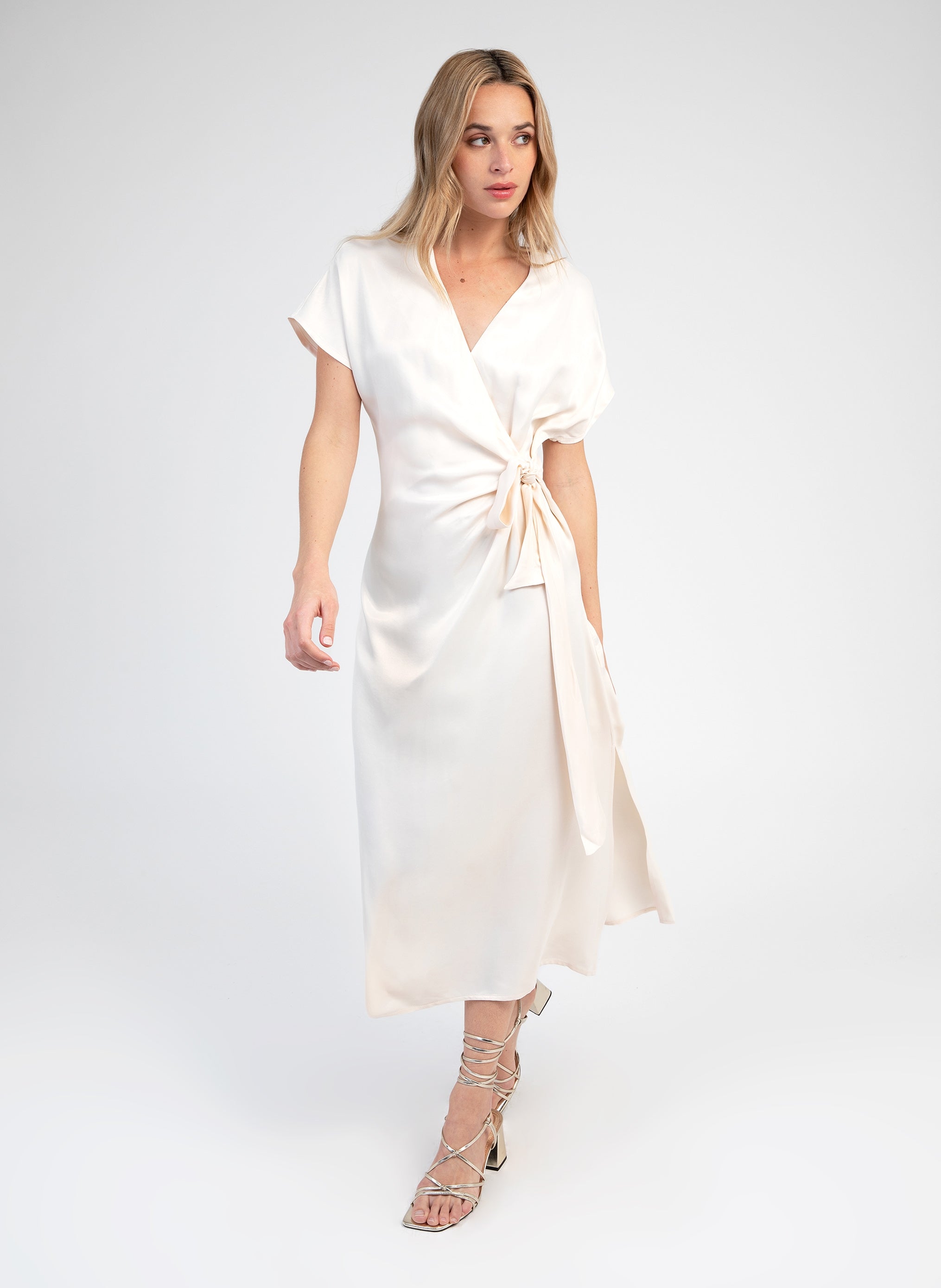 ROBE MIDI MITCH off white