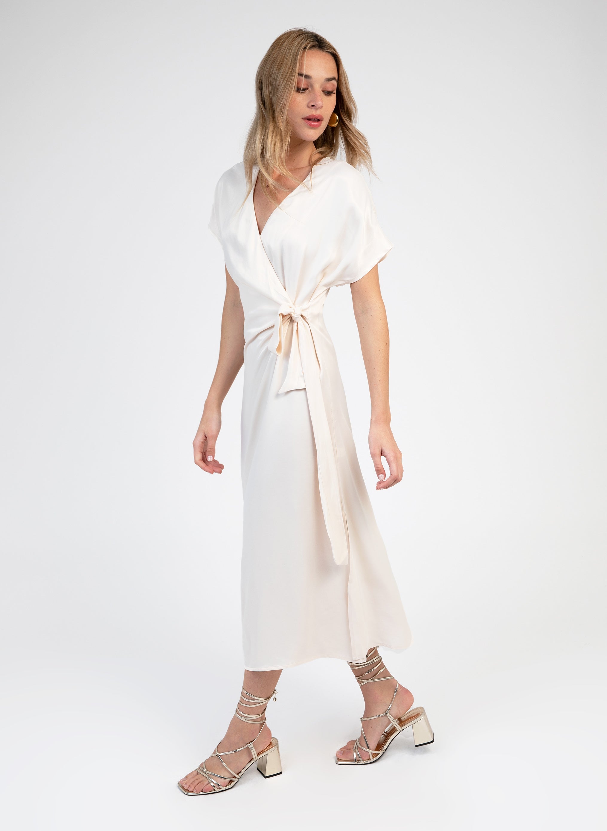 ROBE MIDI MITCH off white