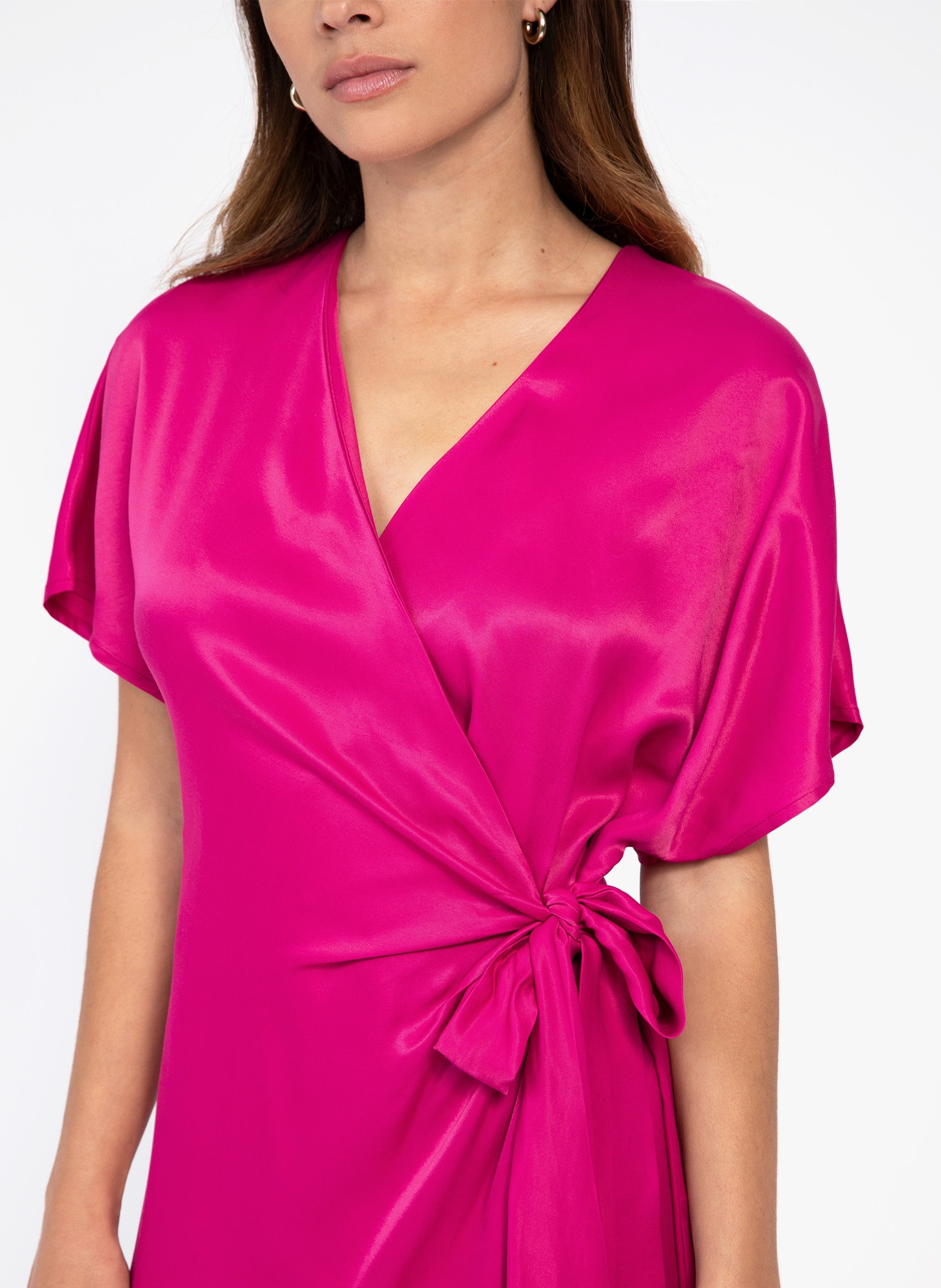 ROBE MIDI MITCH framboise