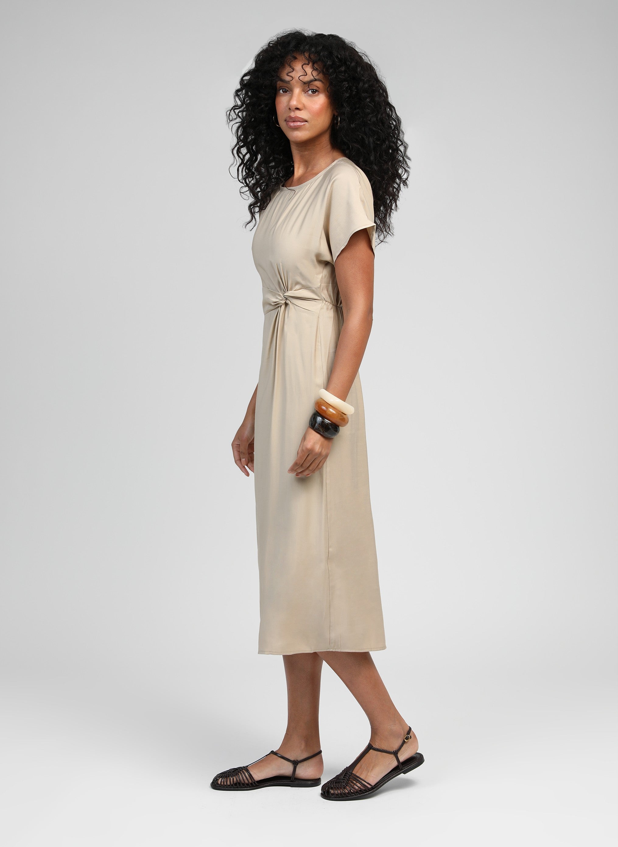 ROBE MIDI MOUNDY corail