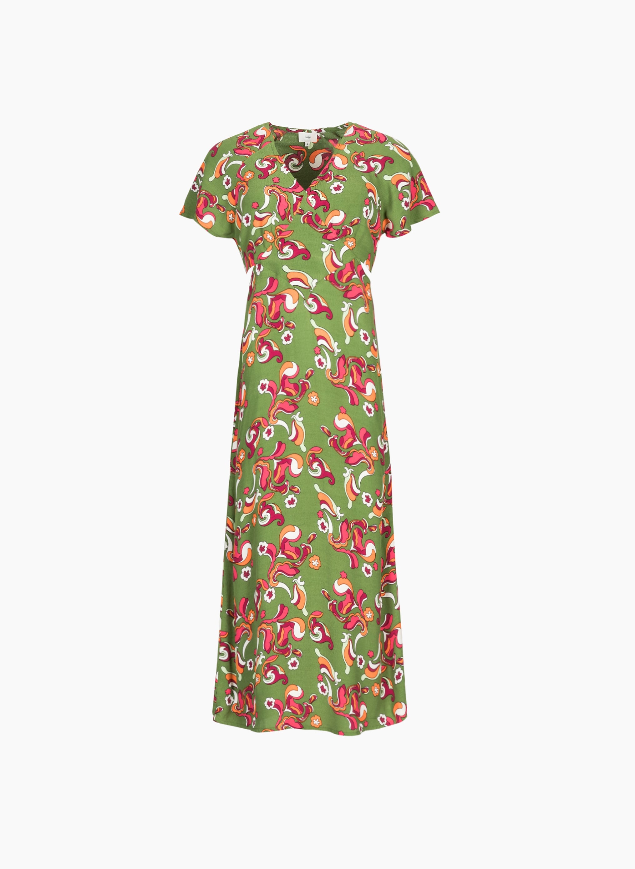 MYKE green jewel MIDI DRESS