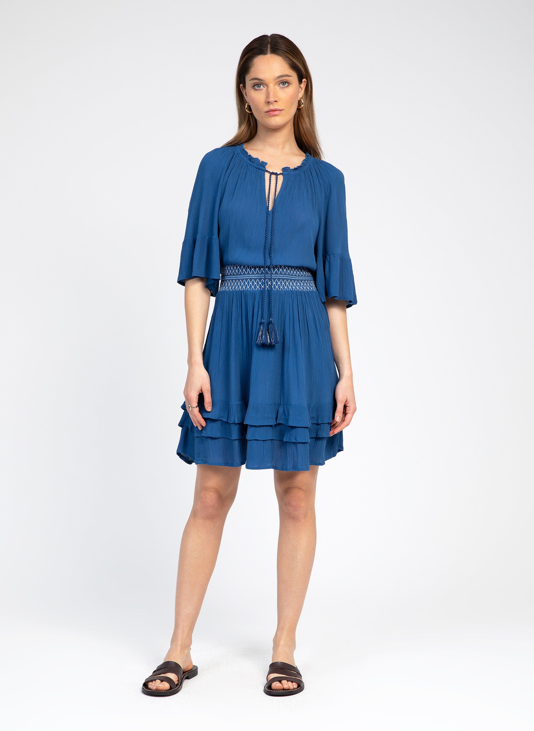 ROBE COURTE OBASTY indigo