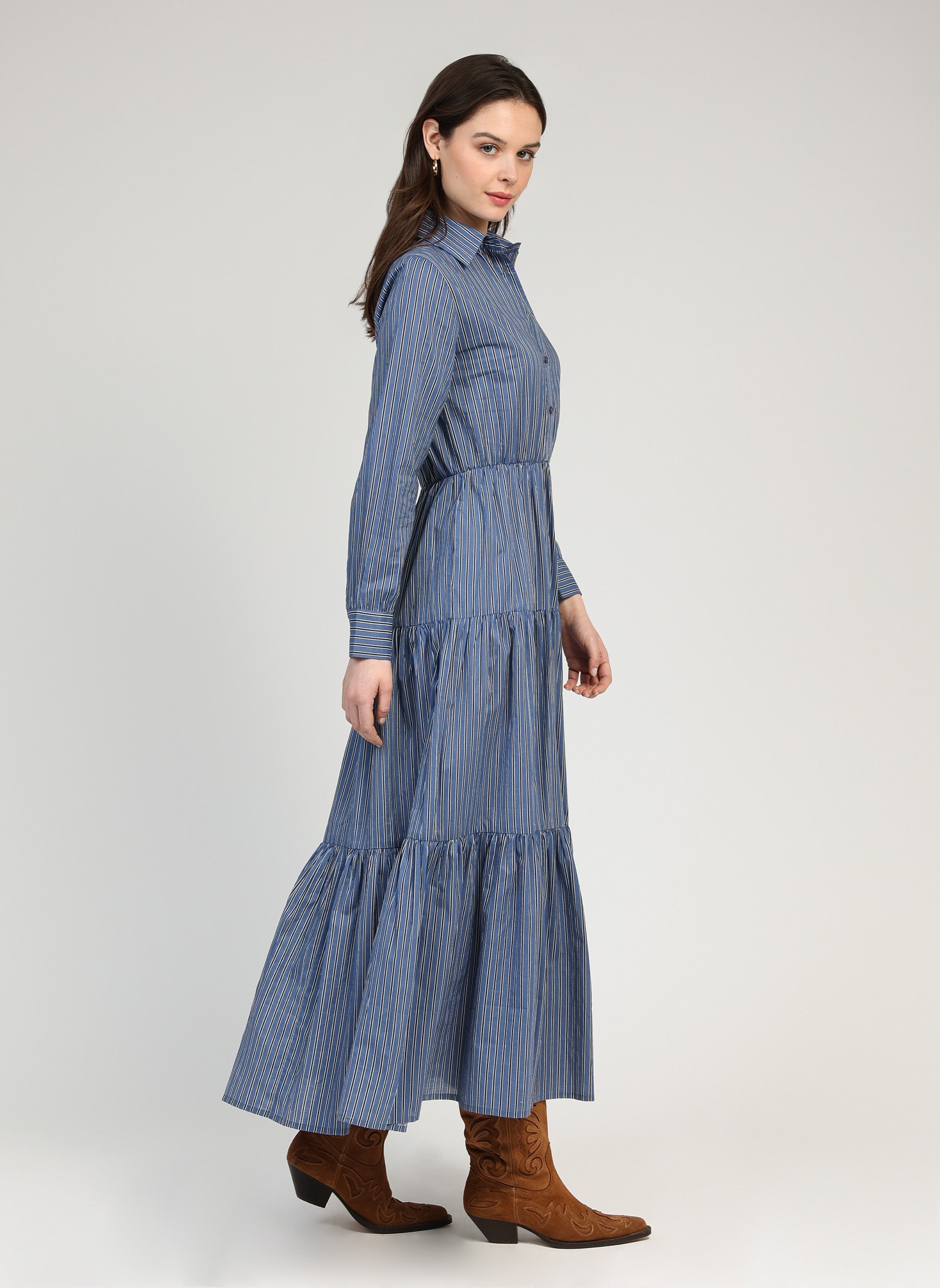 LONG DRESS OCHARME blois indigo