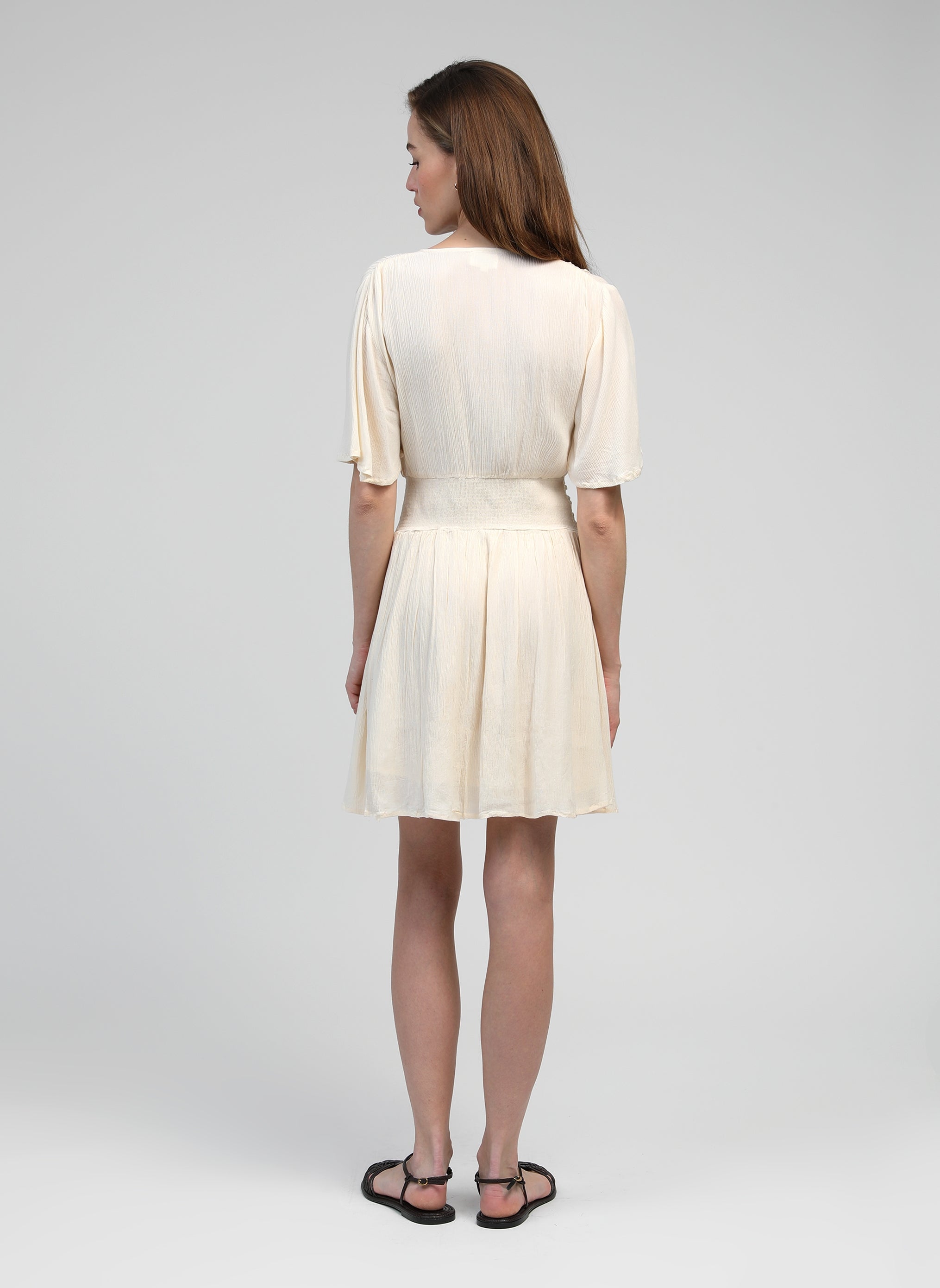 OFLAMY SHORT DRESS ecru