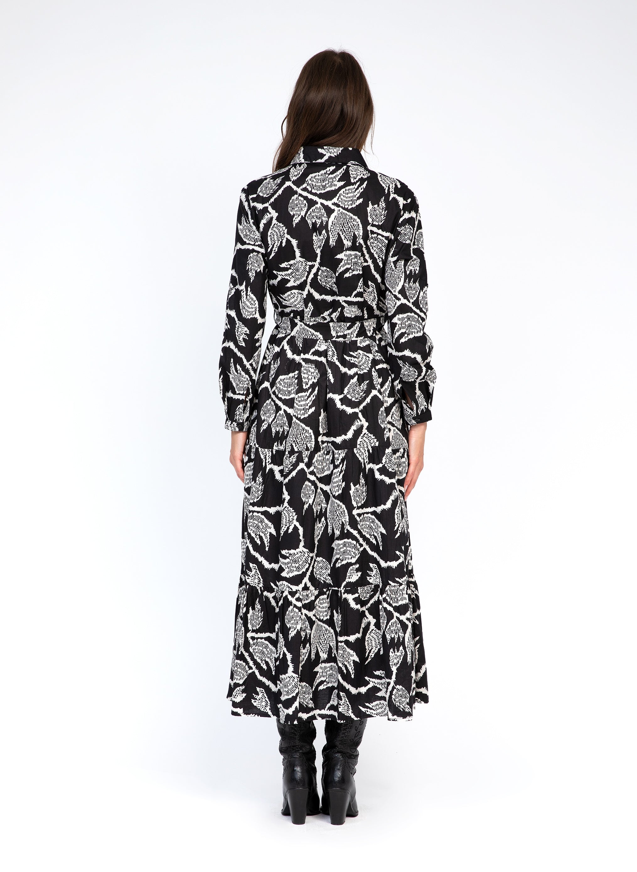 VESTIDO LARGO OLINTO nabilo negro