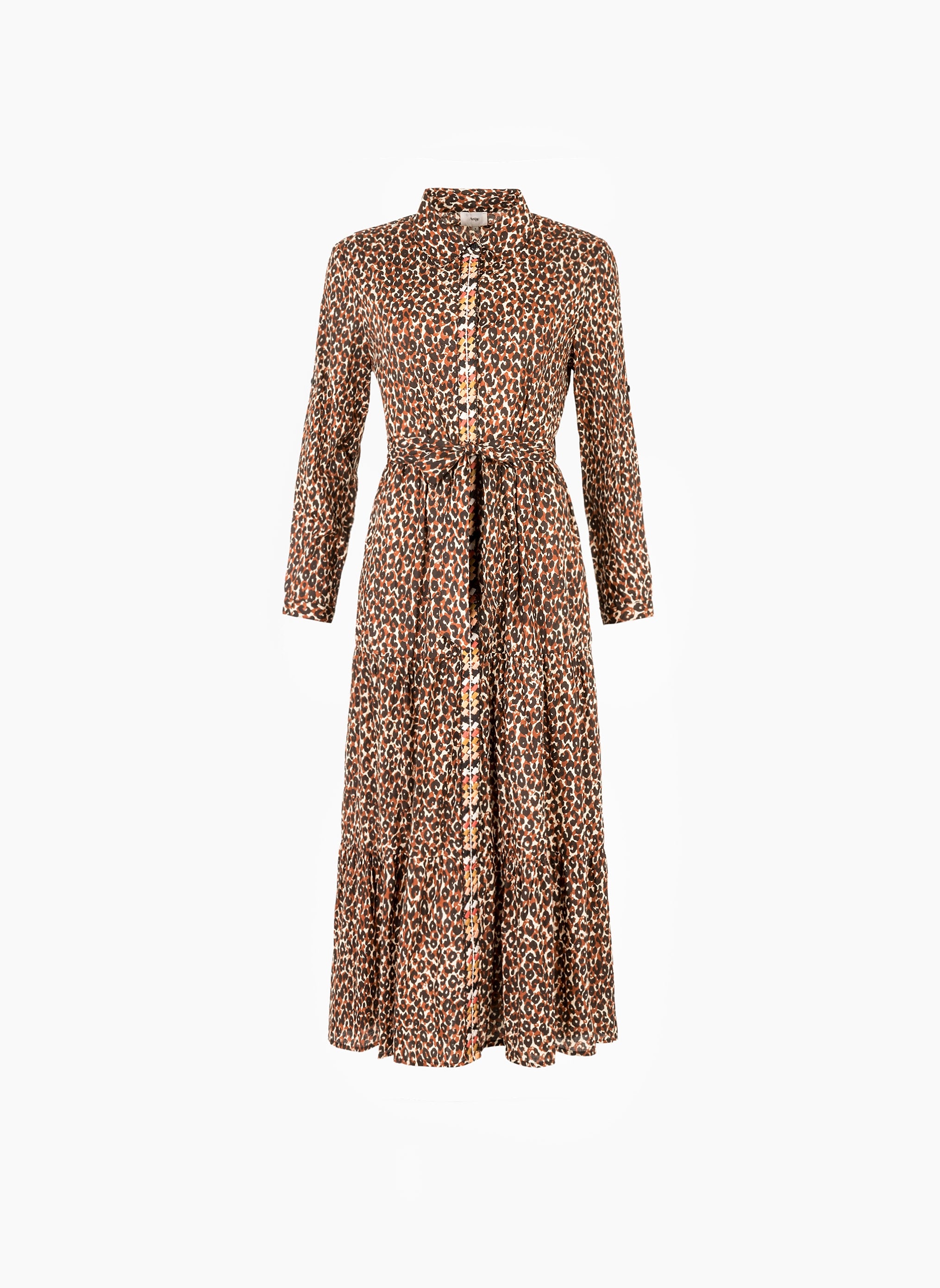 OLINTO LONG DRESS leona chocolate