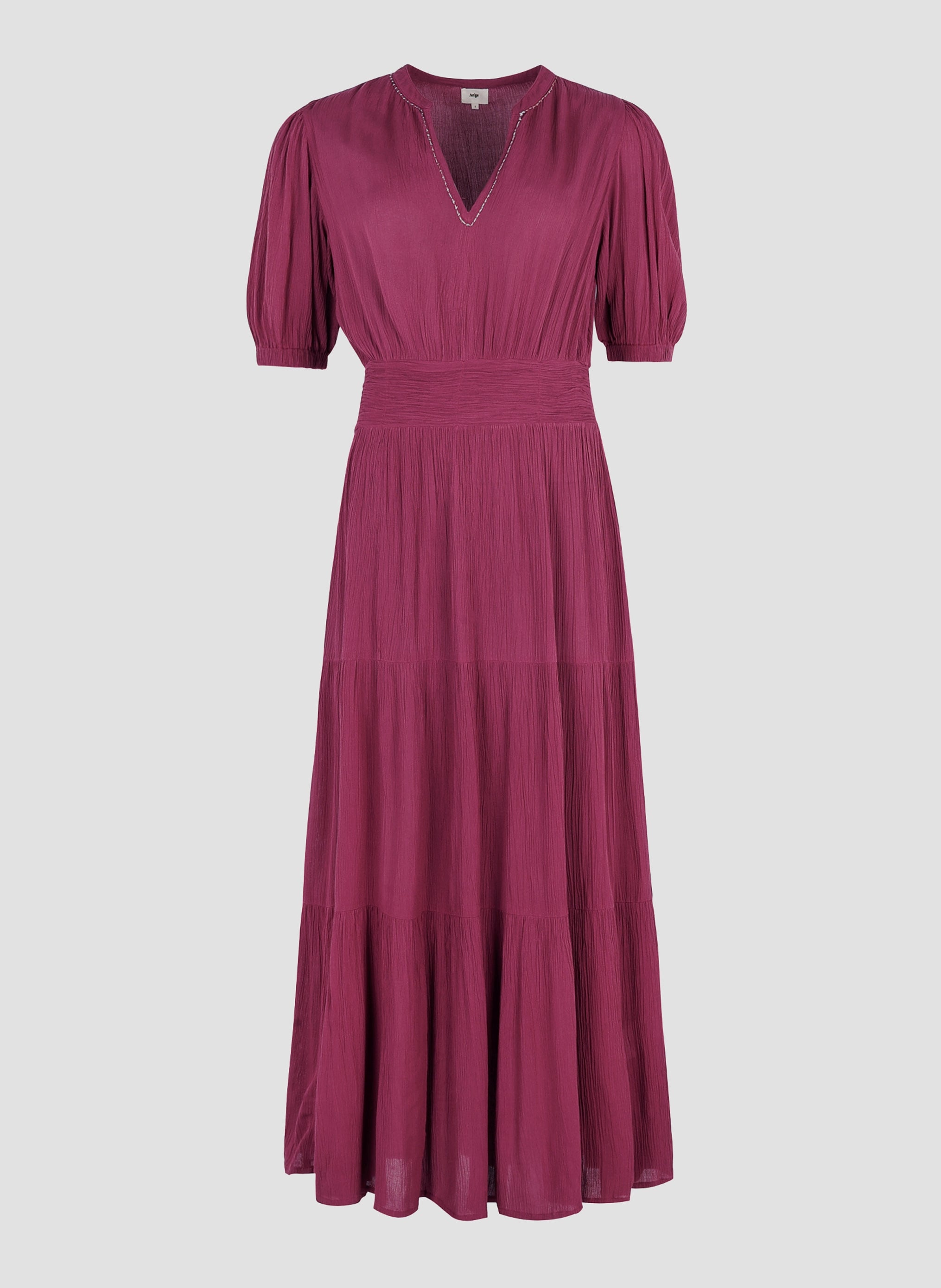 ROBE MIDI OMOA framboise