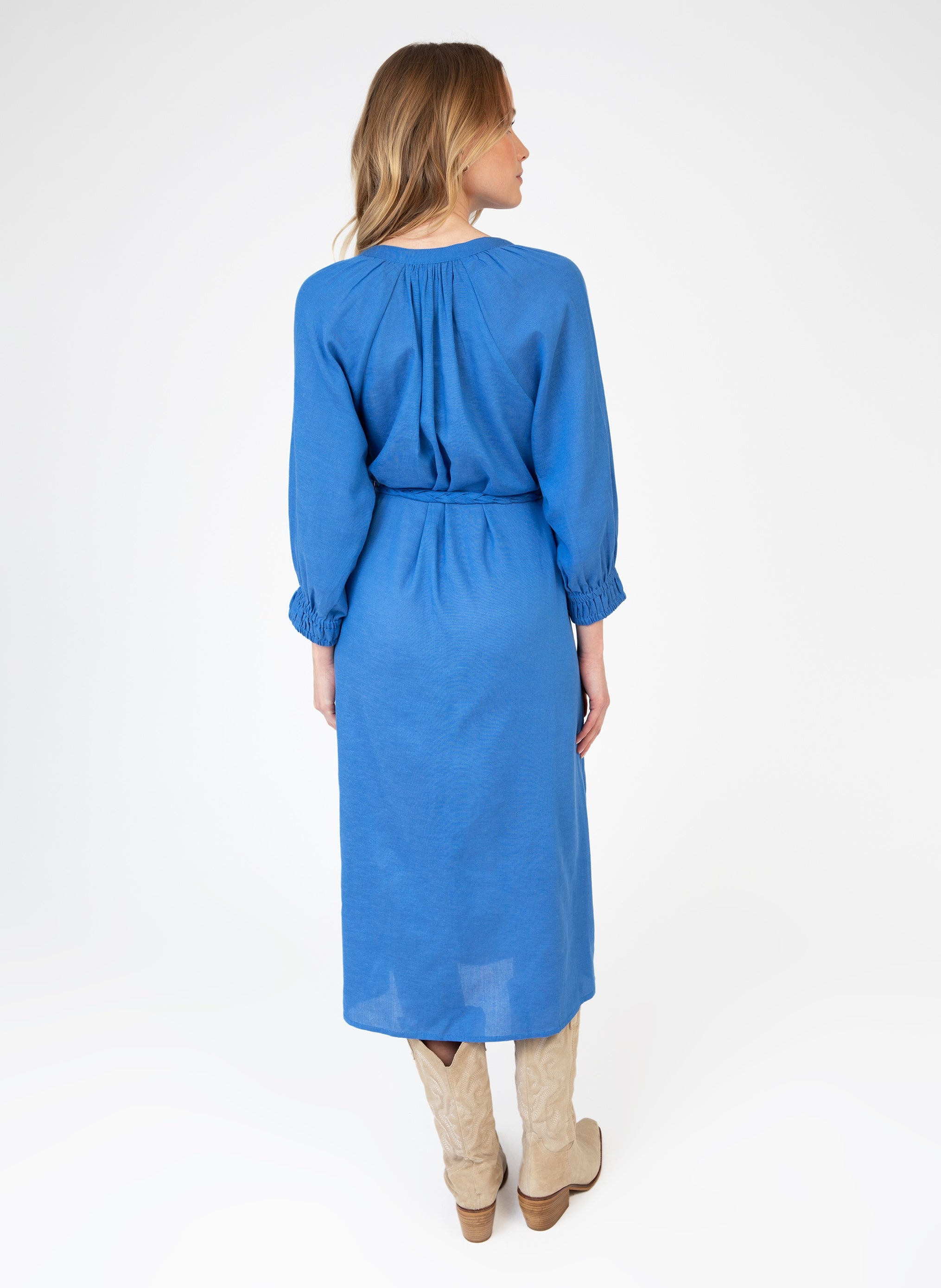 ROBE MIDI ONORIA bleu
