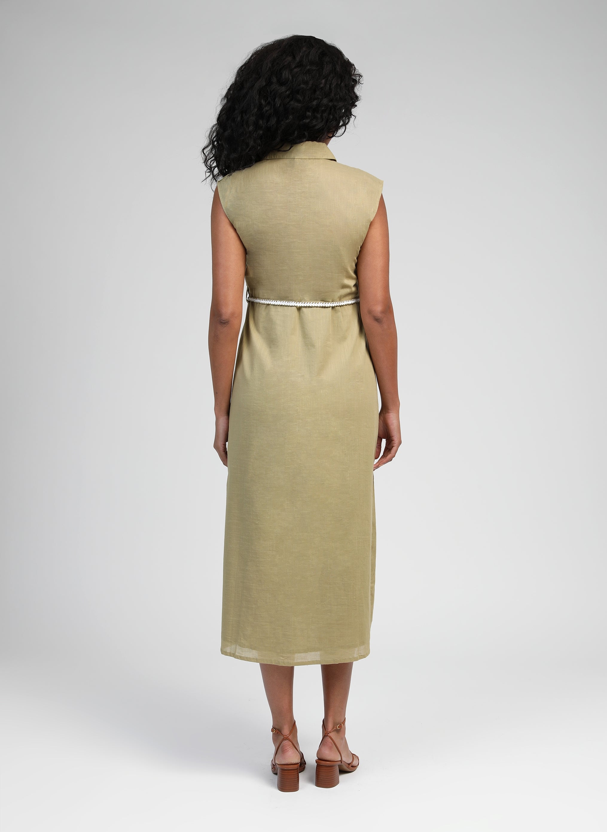 ROBE LONGUE ORENIA tilleul